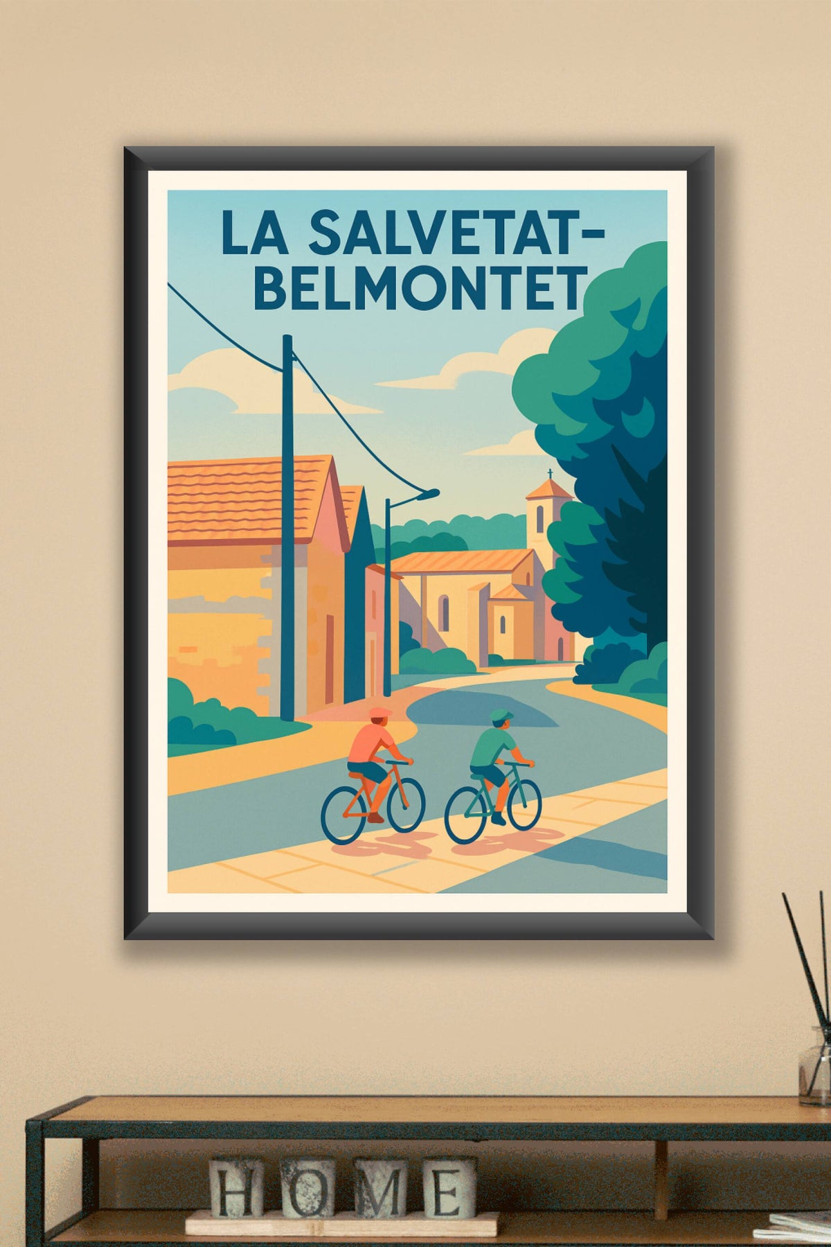 Affiche de La Salvetat-Belmontet - Charme et sérénité à vélo