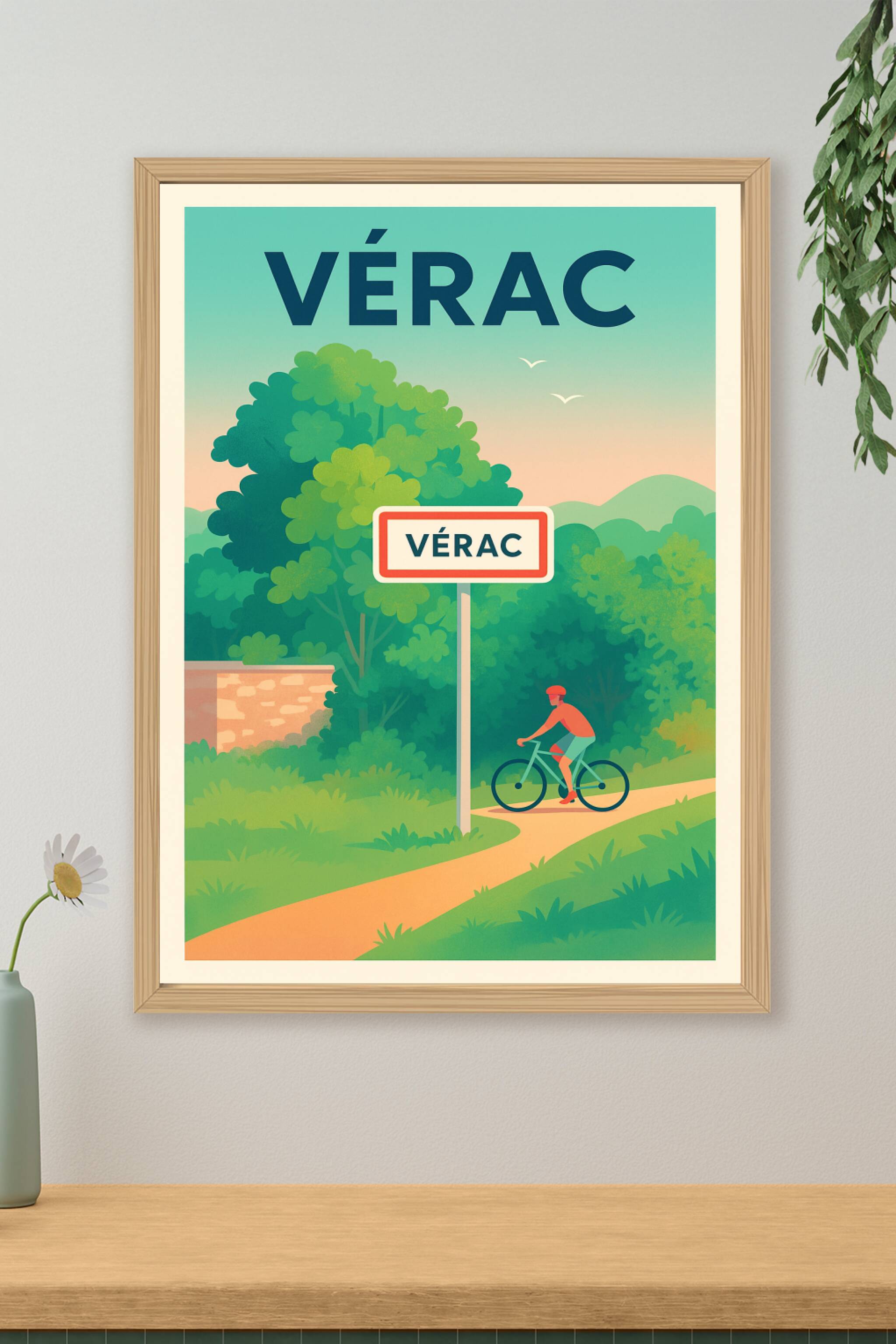 Affiche de Vérac - Escapade nature à vélo