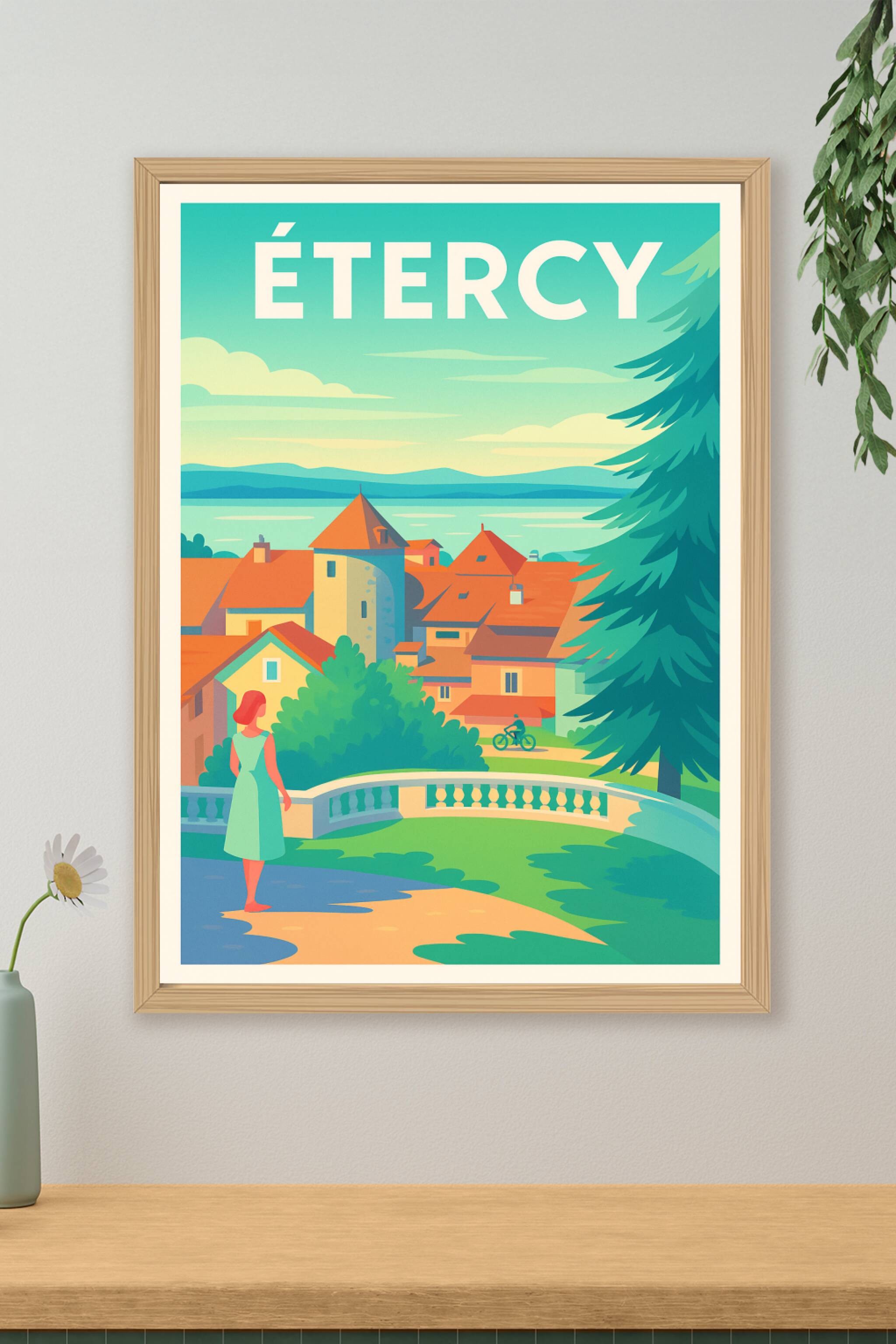 Affiche de Étercy - Invitation à la douceur de vivre au bord du lac