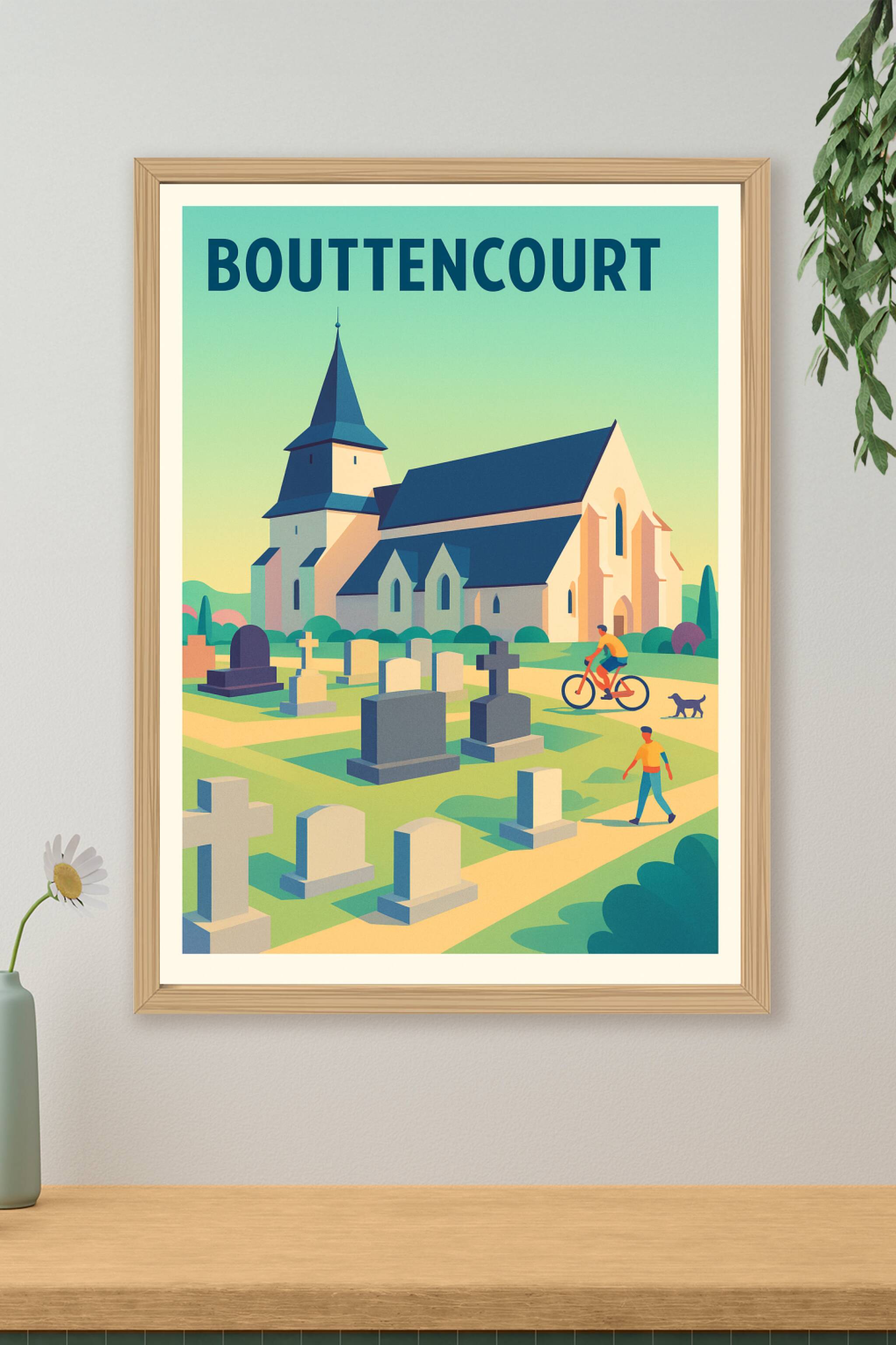 Affiche de Bouttencourt - Charme rural et sérénité au cœur du village