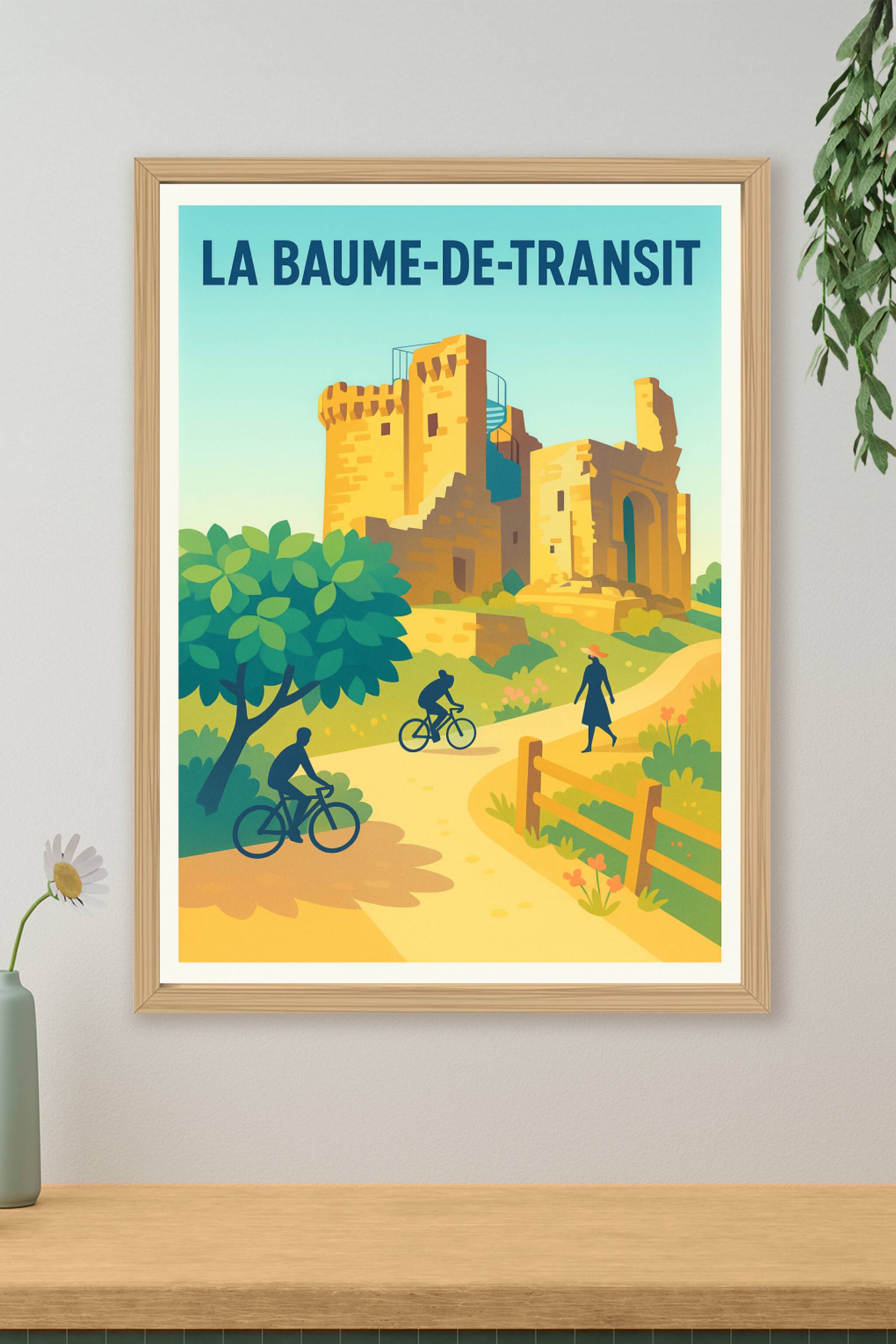 Affiche de La Baume-de-Transit - Découvrez le charme historique et naturel