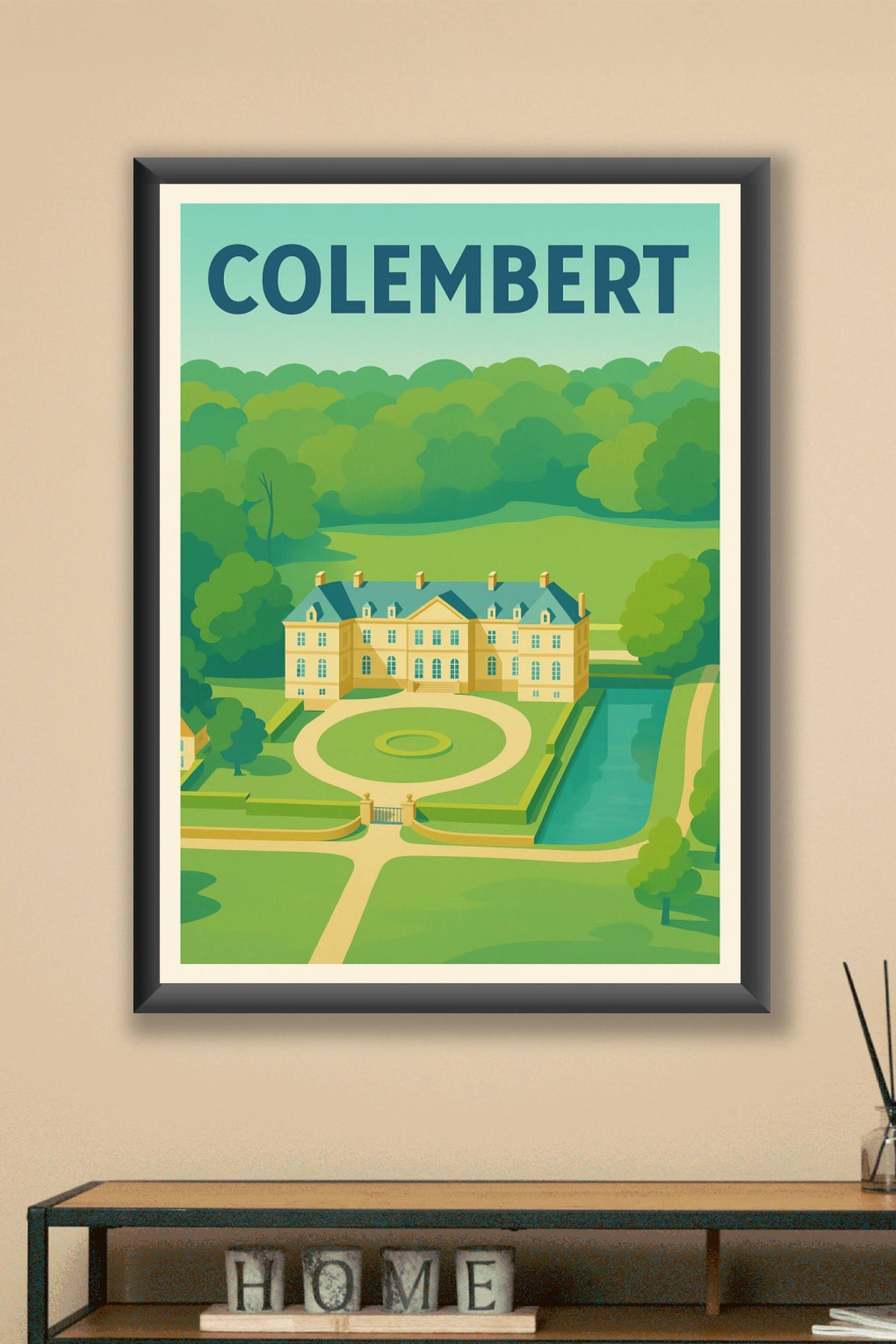 Affiche de Colembert - Élégance et charme à la campagne