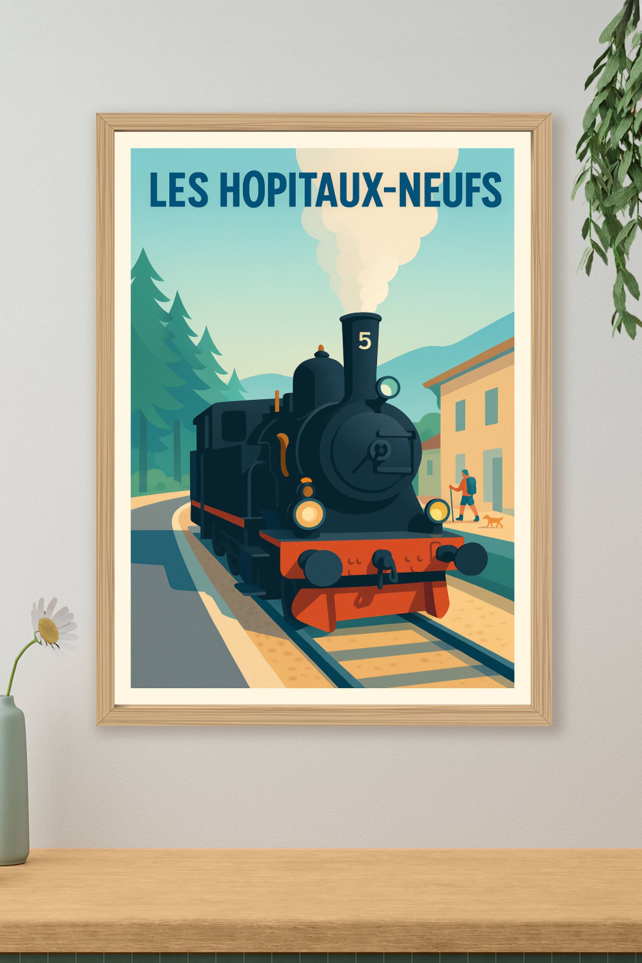 Affiche de Les Hôpitaux-Neufs - L'Authenticité du Train à Vapeur