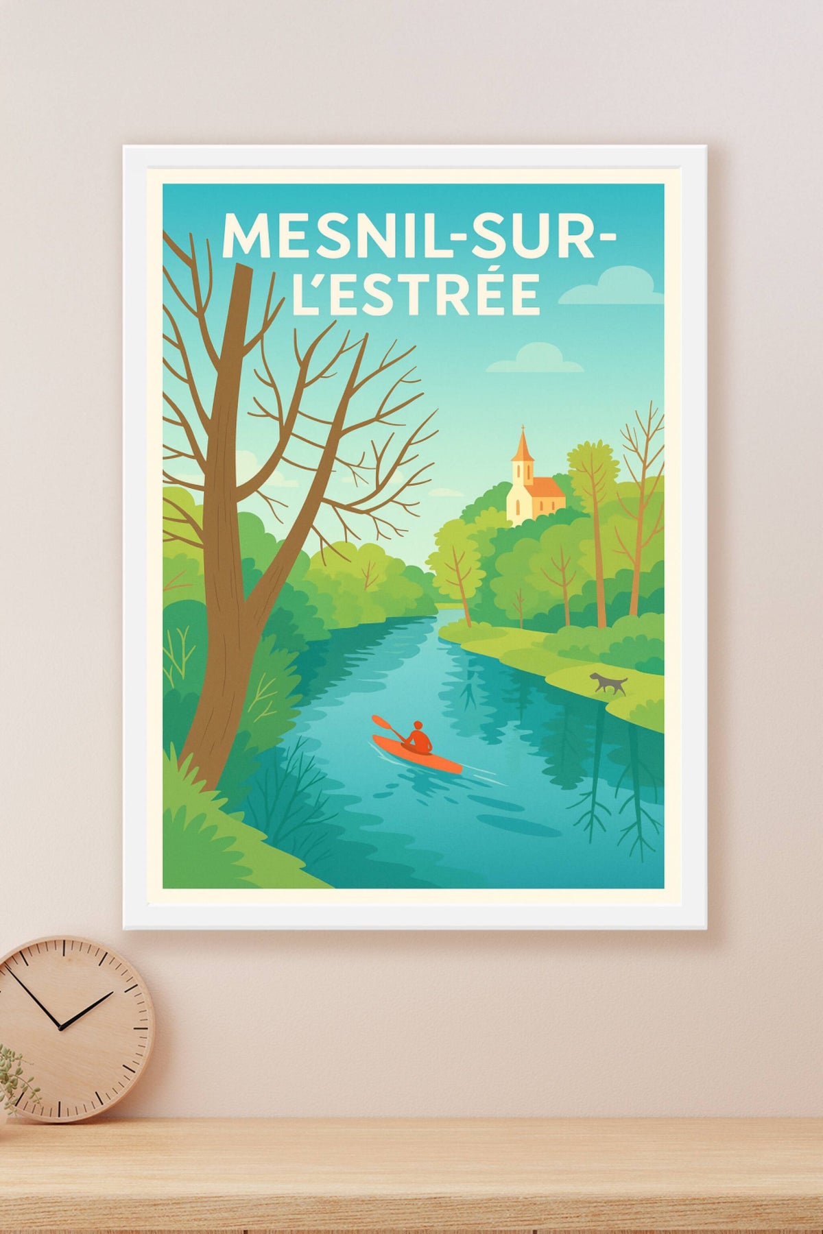 Affiche de Mesnil-sur-l'Estrée - Évasion et sérénité au fil de l'eau