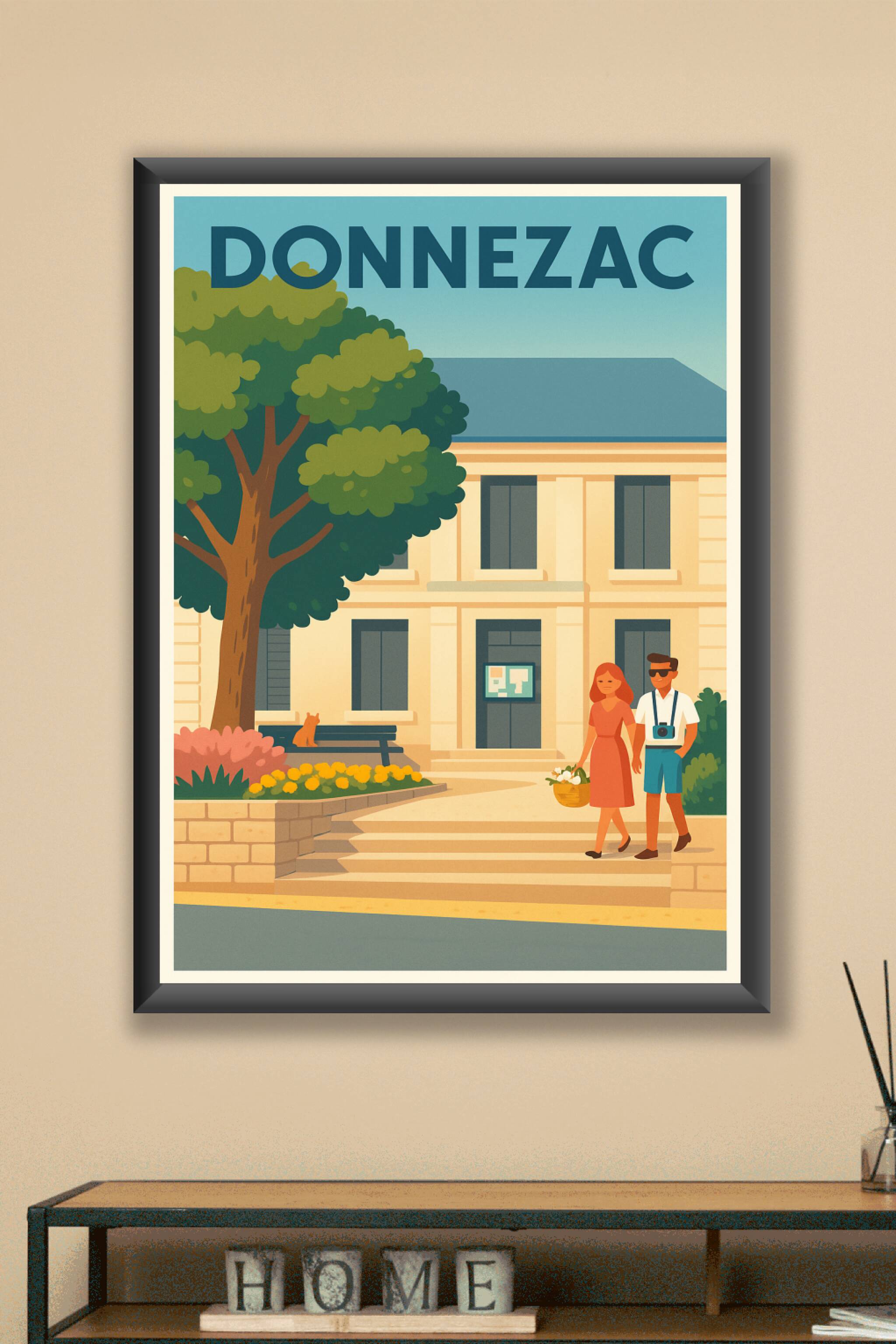 Affiche de Donnezac - L'élégance paisible d'une ville charmante
