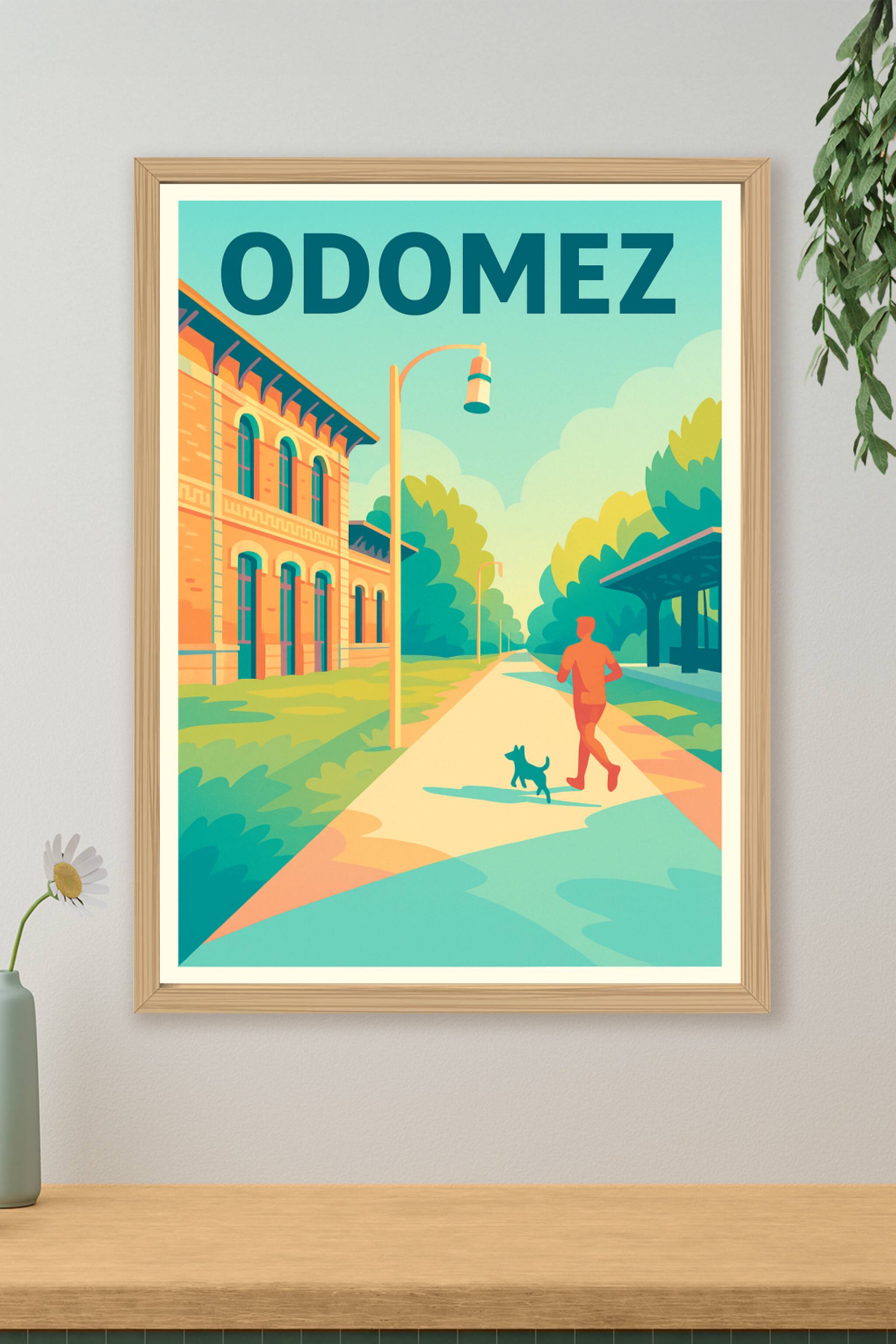 Affiche de Odomez - Flânerie matinale au cœur de la ville