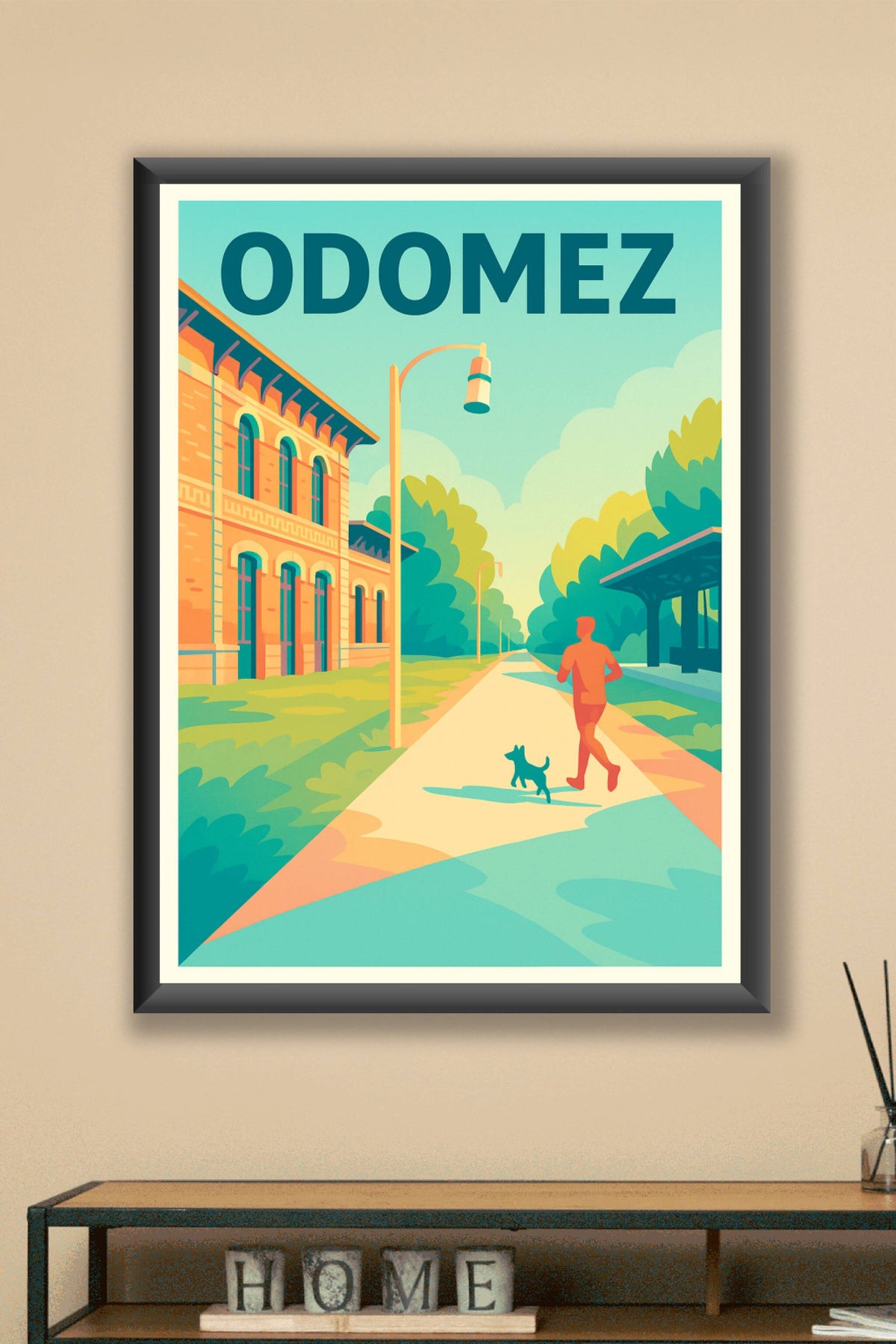 Affiche de Odomez - Flânerie matinale au cœur de la ville