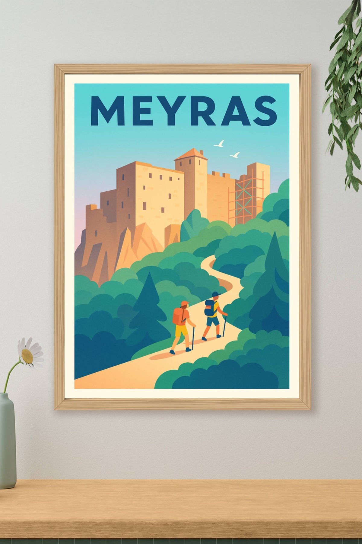 Affiche de Meyras - Escapade nature au château médiéval