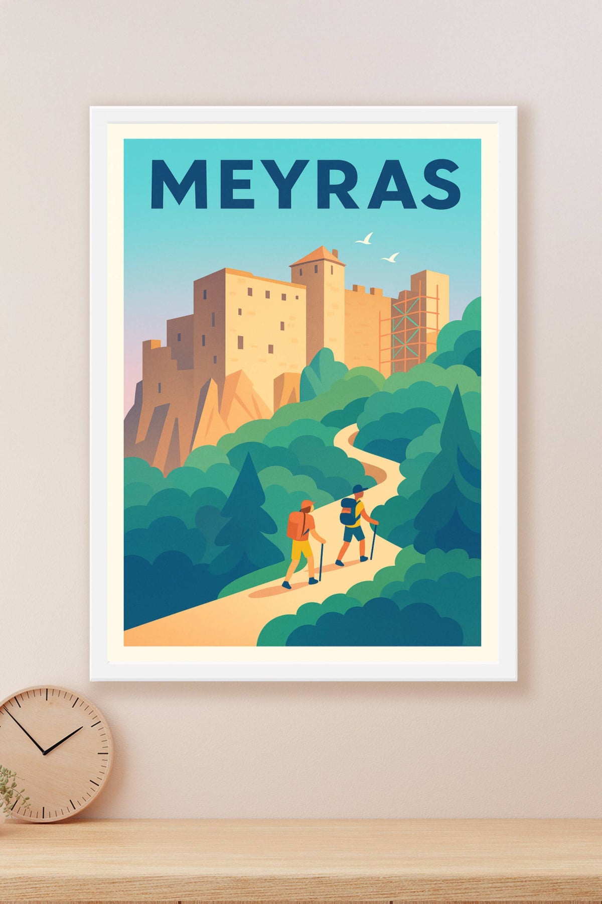 Affiche de Meyras - Escapade nature au château médiéval