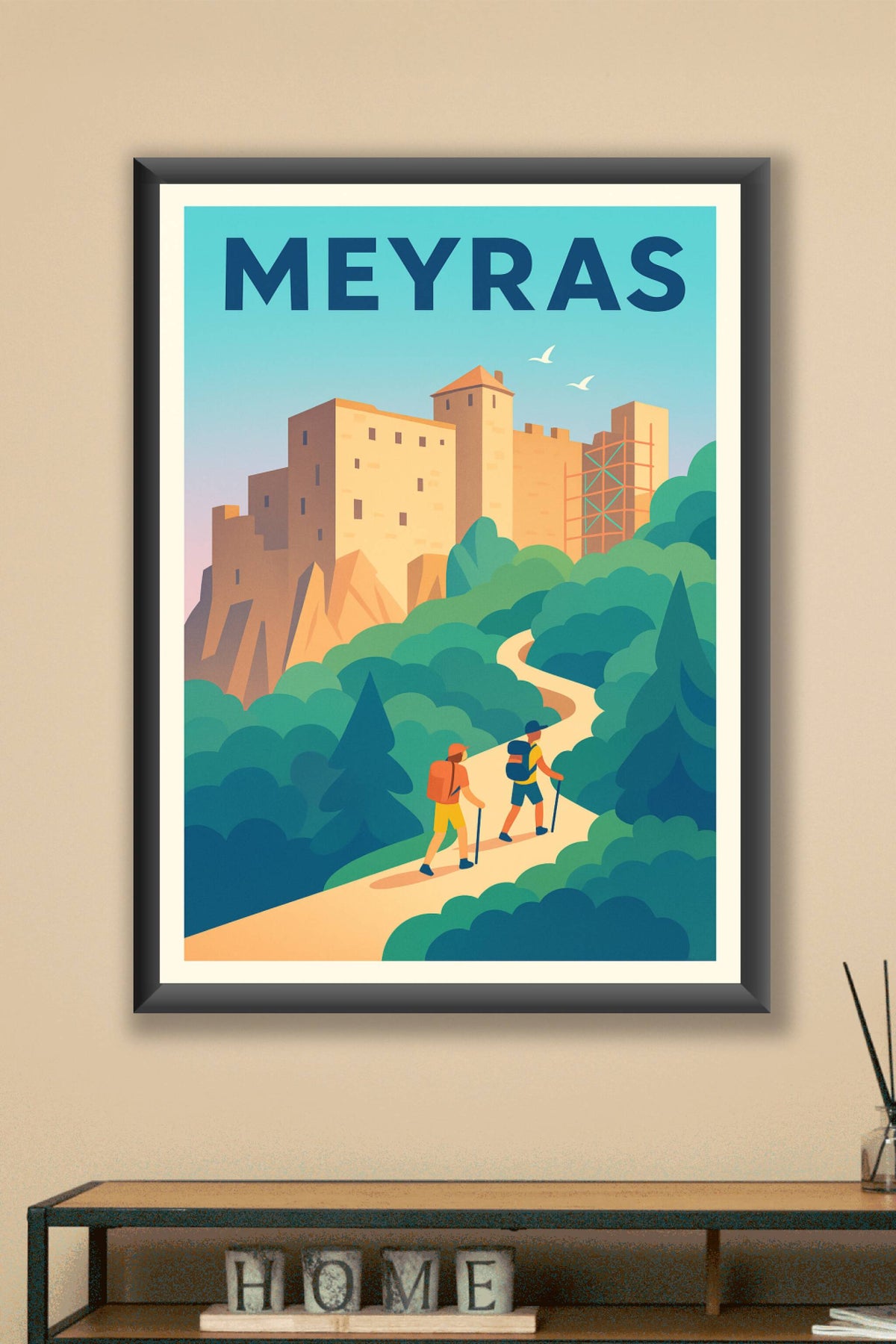 Affiche de Meyras - Escapade nature au château médiéval