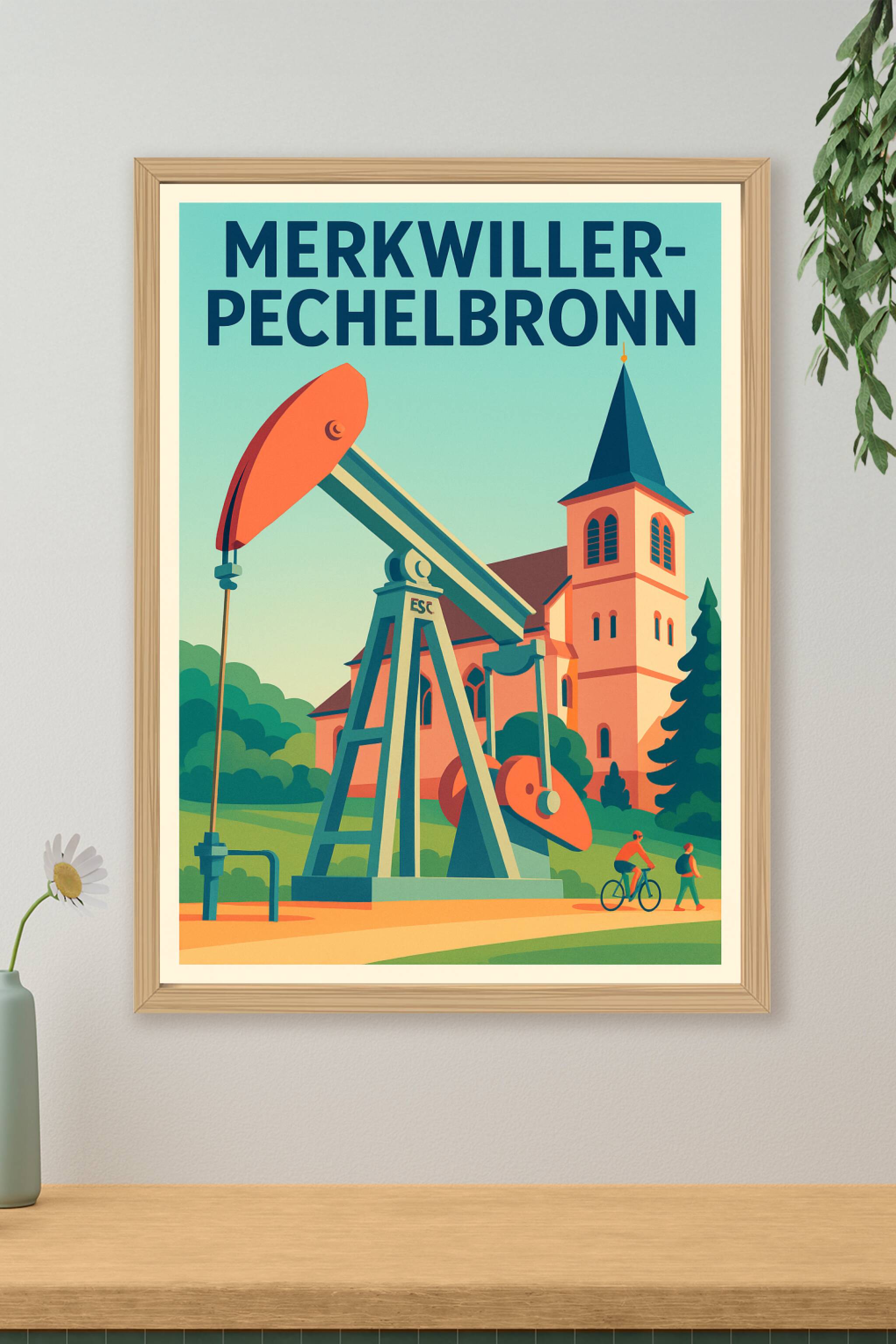 Affiche de Merkwiller-Pechelbronn - Patrimoine industriel et nature en harmonie