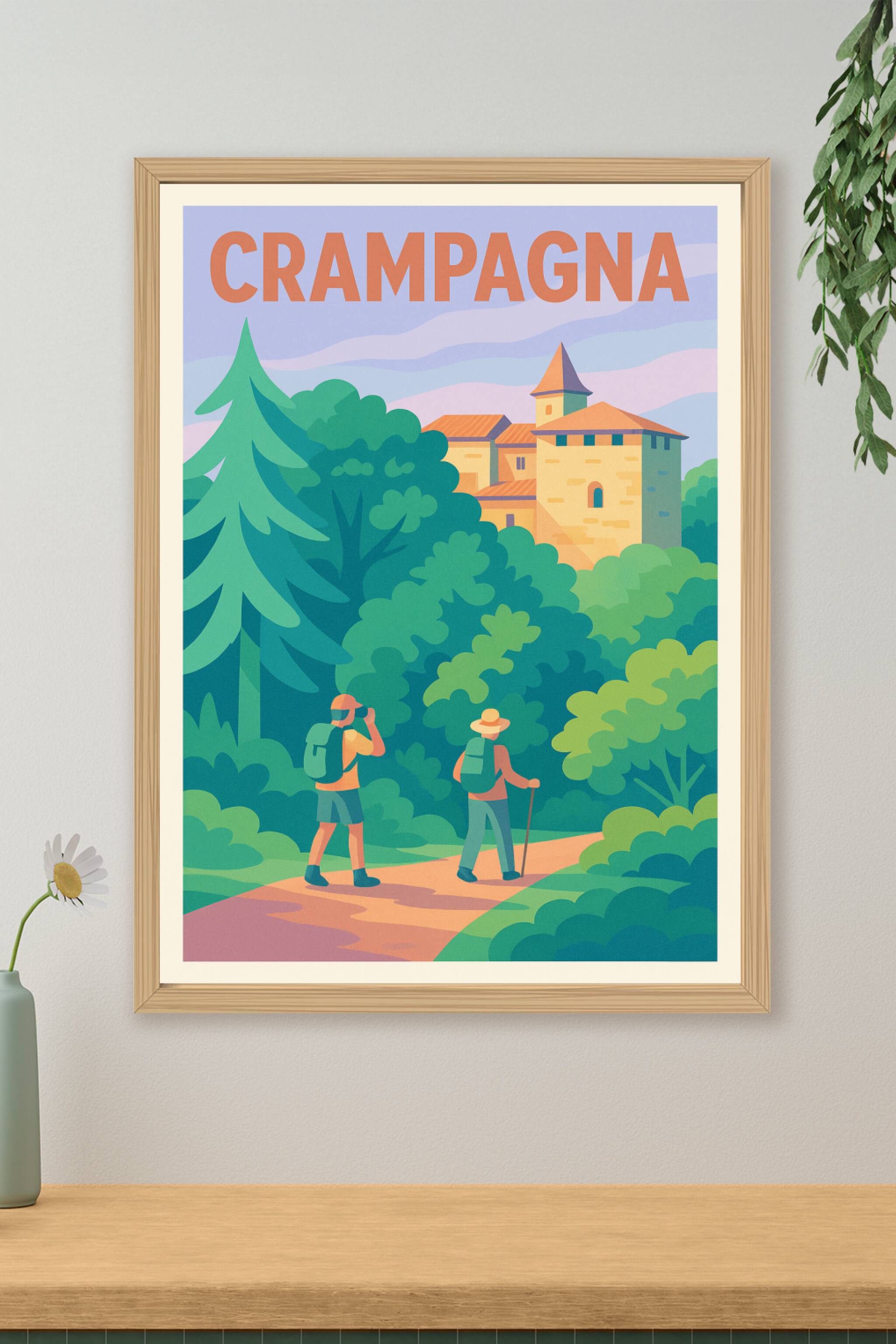 Affiche de Crampagna - Promenade au cœur de la nature et du patrimoine
