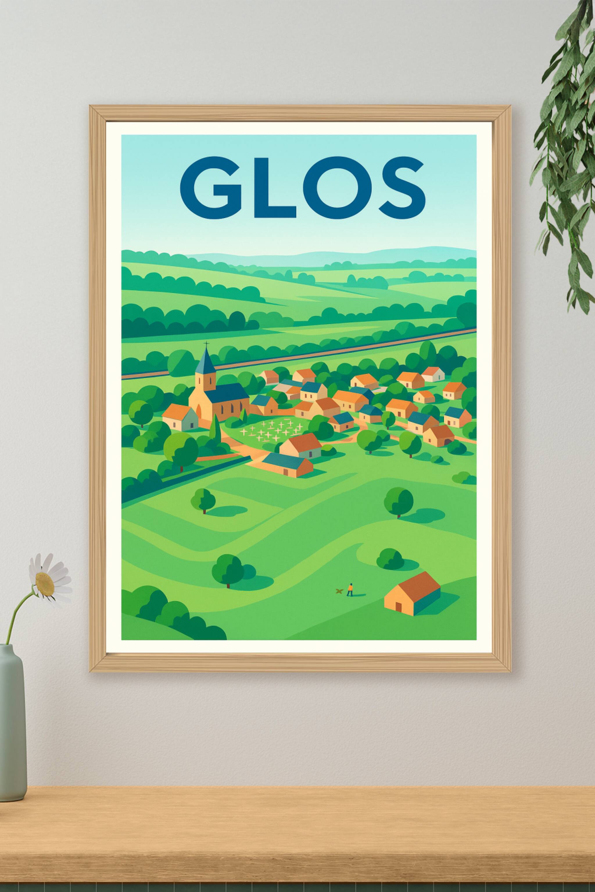 Affiche de Glos - Charme et sérénité de la campagne normande