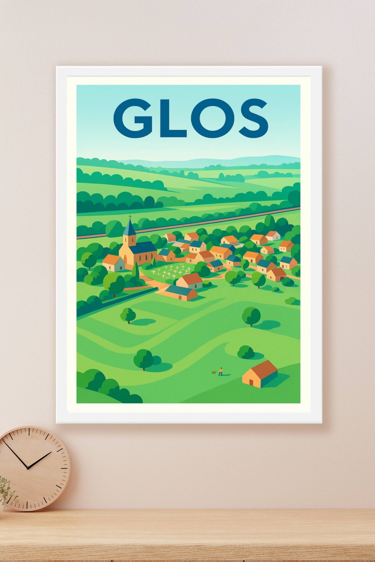 Affiche de Glos - Charme et sérénité de la campagne normande