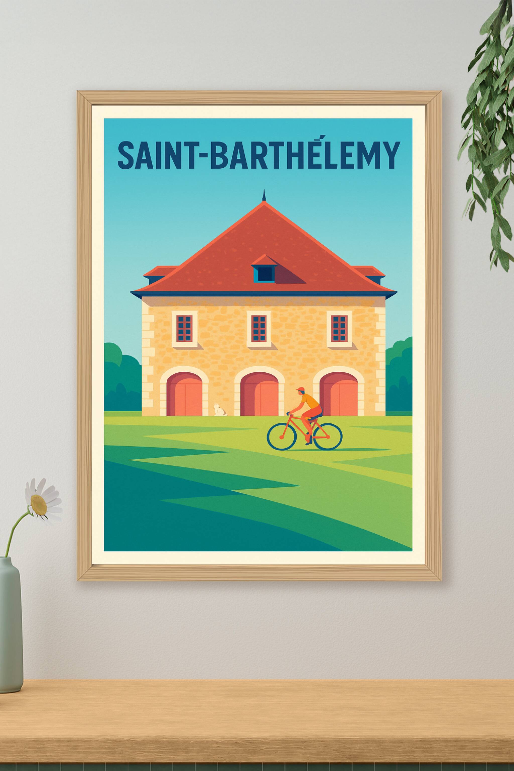 Affiche de Saint-Barthélemy - Charme et tranquillité insulaire