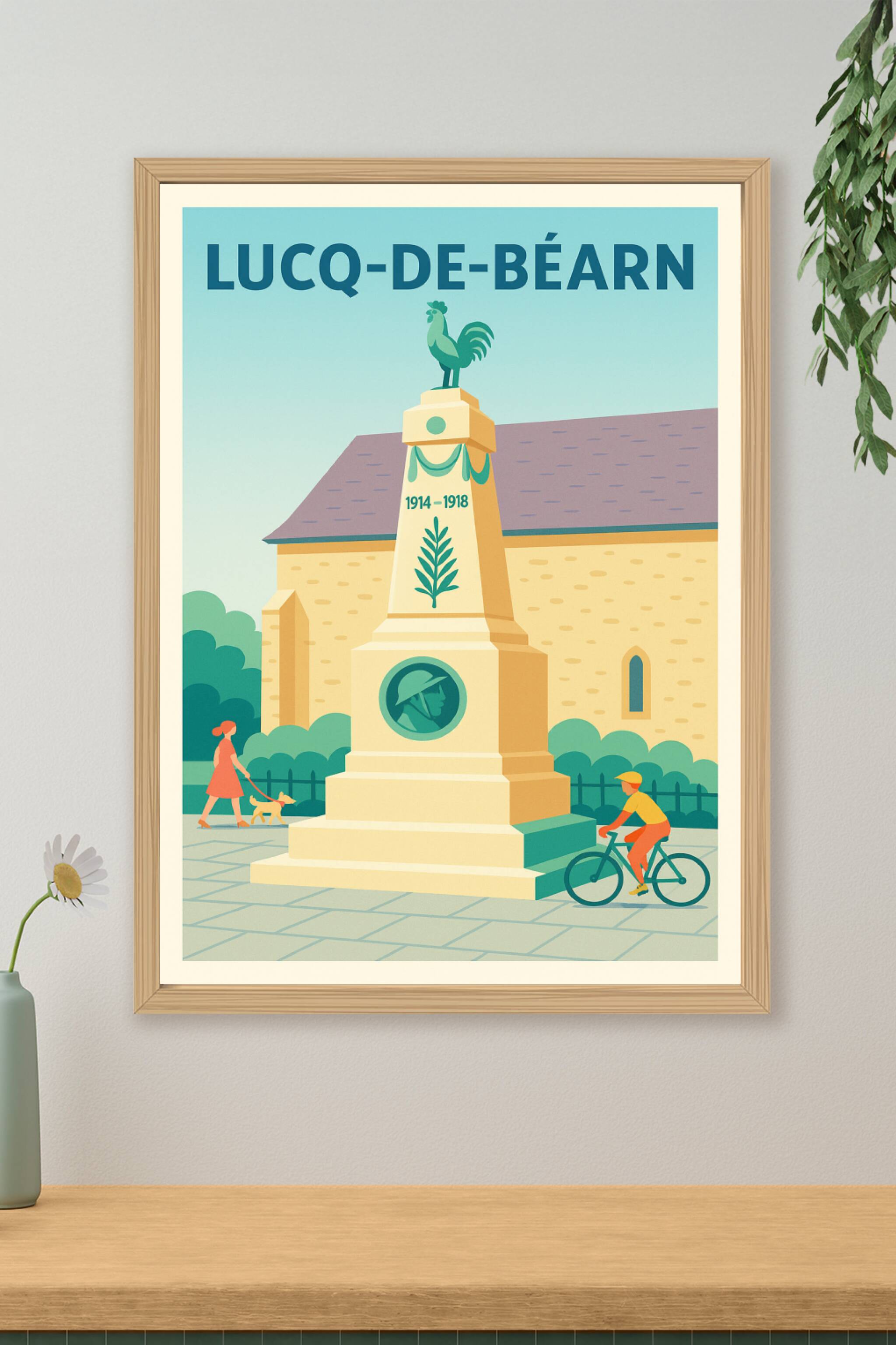 Affiche de Lucq-de-Béarn - Tranquillité et patrimoine au cœur du Béarn