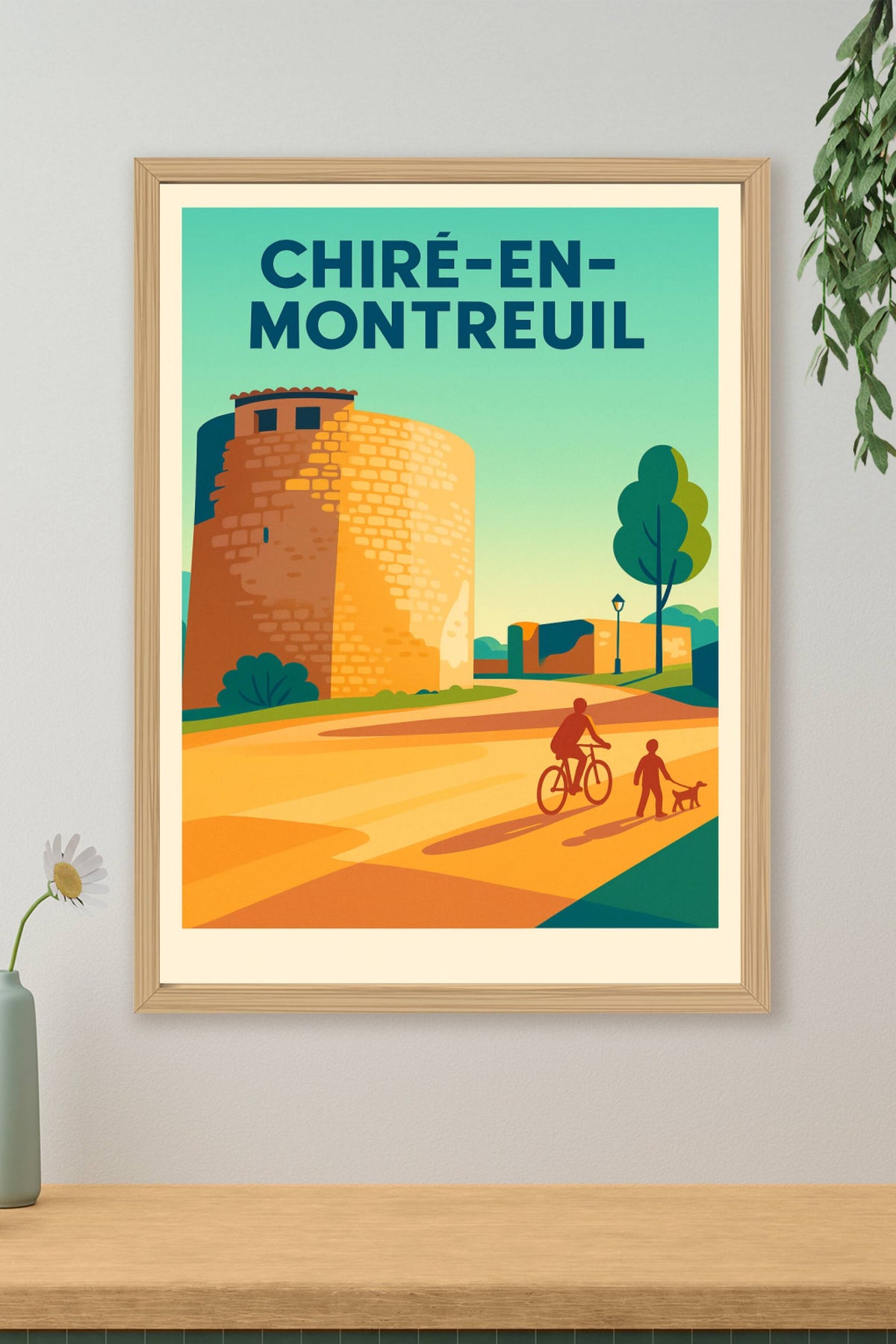 Affiche de Chiré-en-Montreuil - Un voyage au cœur de l'histoire et de la nature