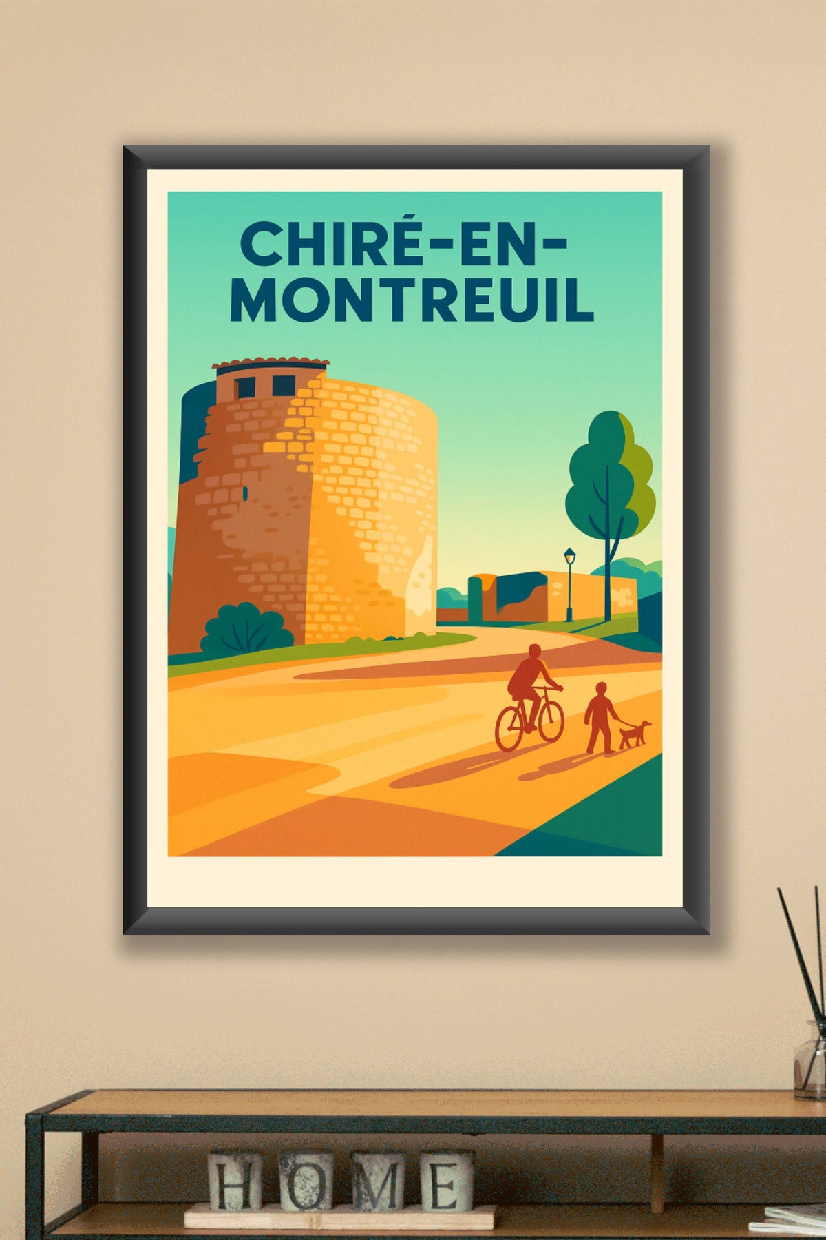 Affiche de Chiré-en-Montreuil - Un voyage au cœur de l'histoire et de la nature