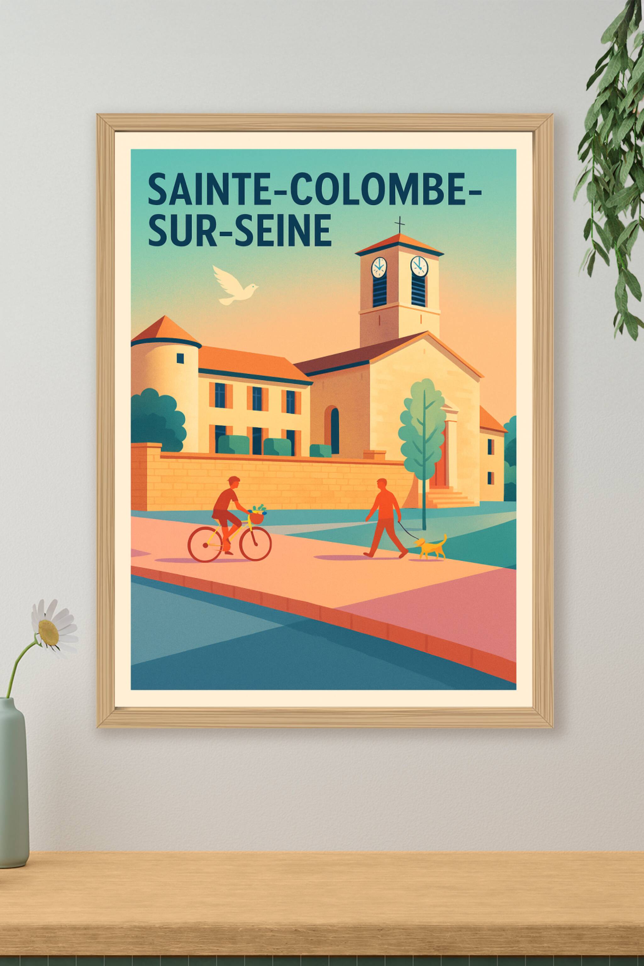 Affiche de Sainte-Colombe-sur-Seine - Charme paisible au fil du temps