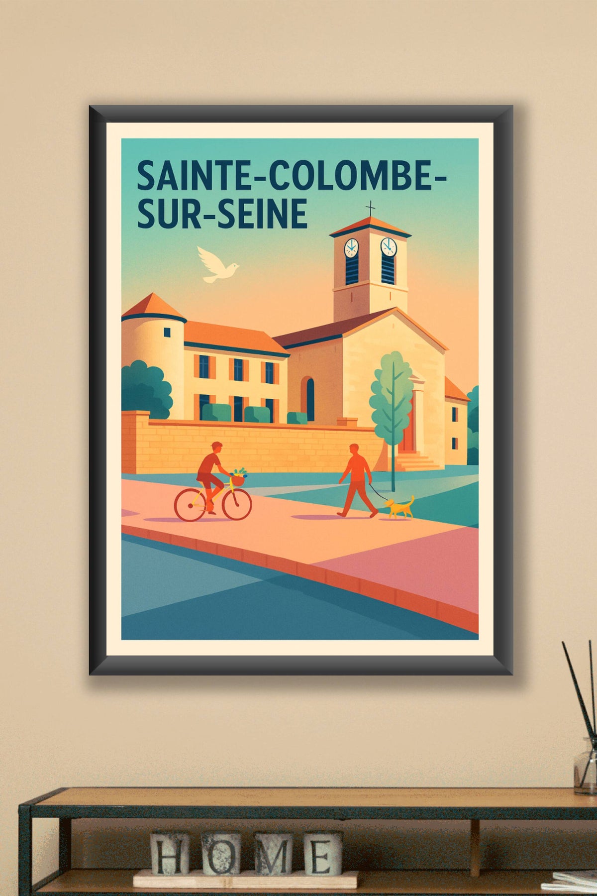Affiche de Sainte-Colombe-sur-Seine - Charme paisible au fil du temps