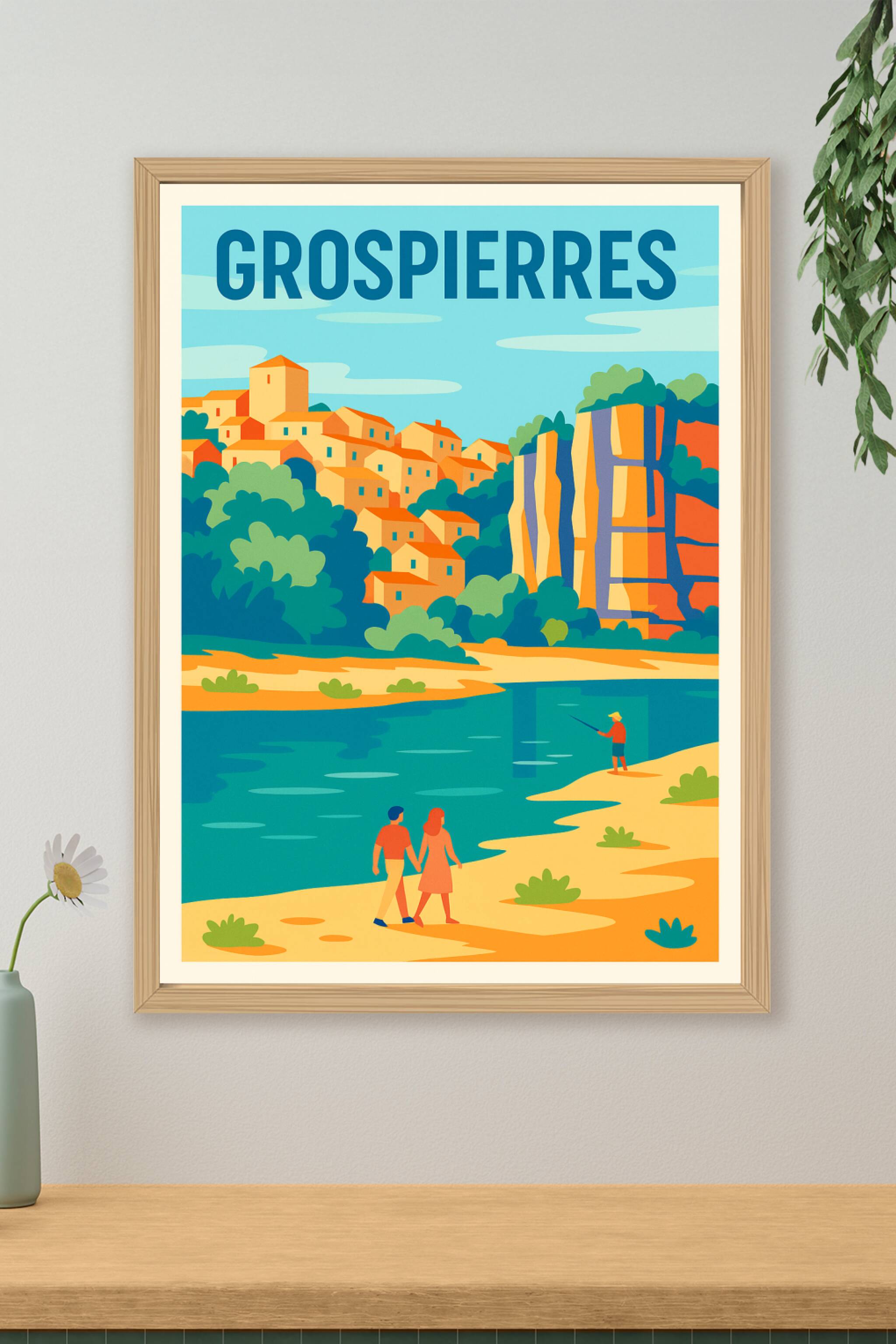 Affiche de Grospierres - Escapade paisible au bord de l'Ardèche