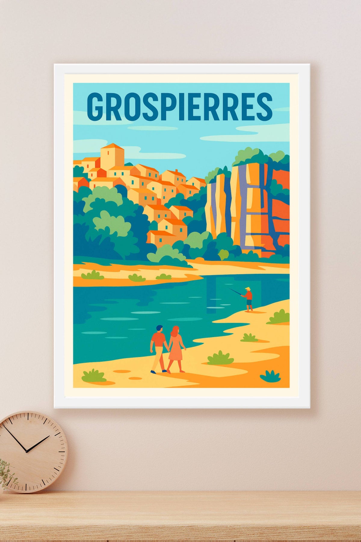 Affiche de Grospierres - Escapade paisible au bord de l'Ardèche
