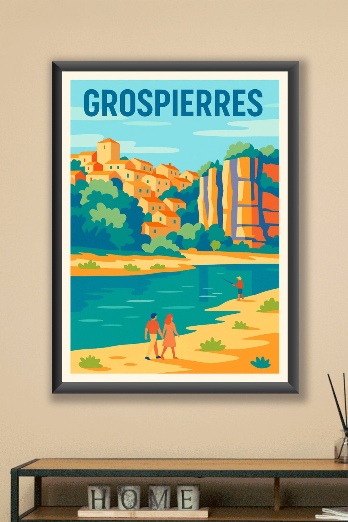Affiche de Grospierres - Escapade paisible au bord de l'Ardèche
