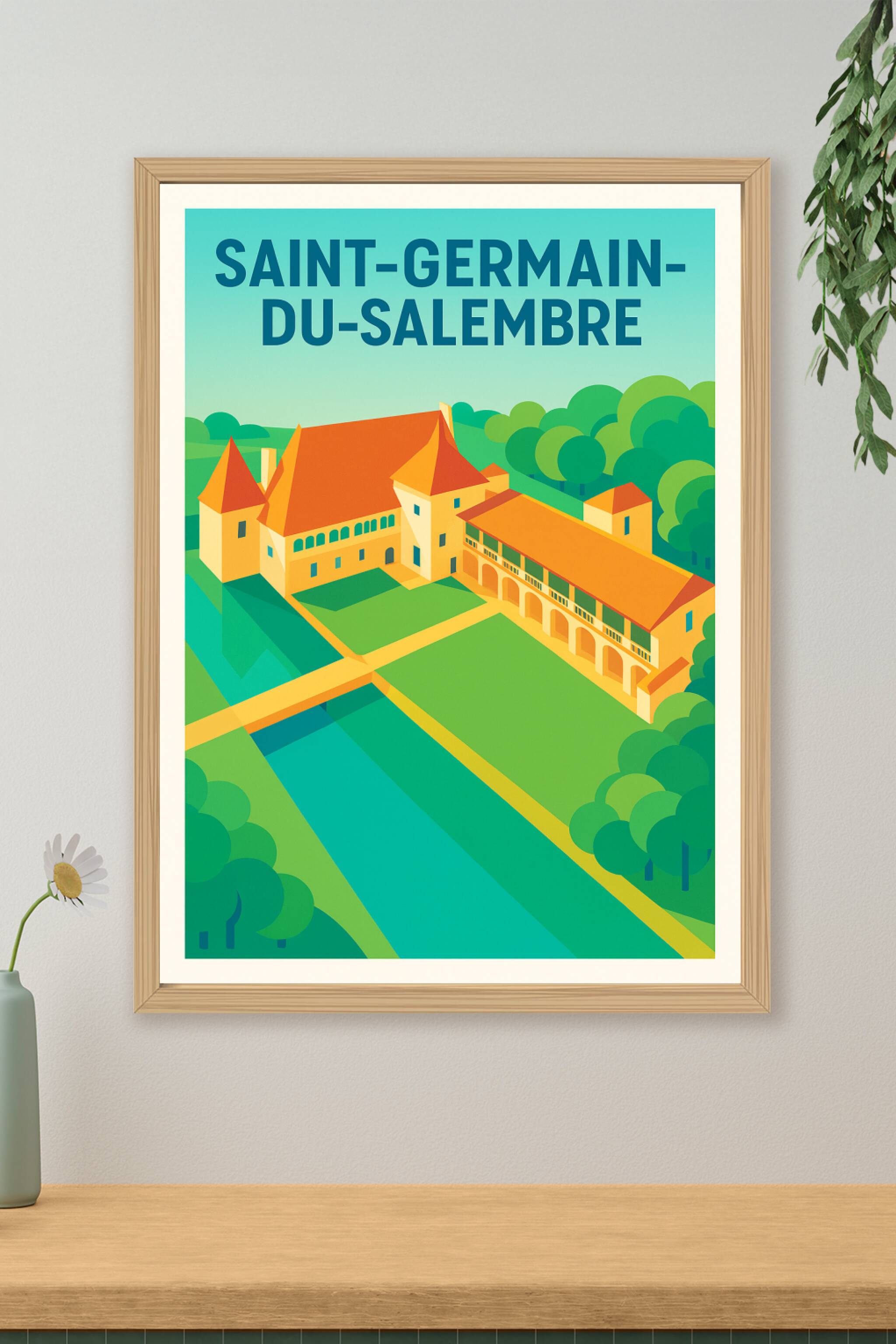 Affiche de Saint-Germain-du-Salembre - Charme et patrimoine au cœur de la Dordogne