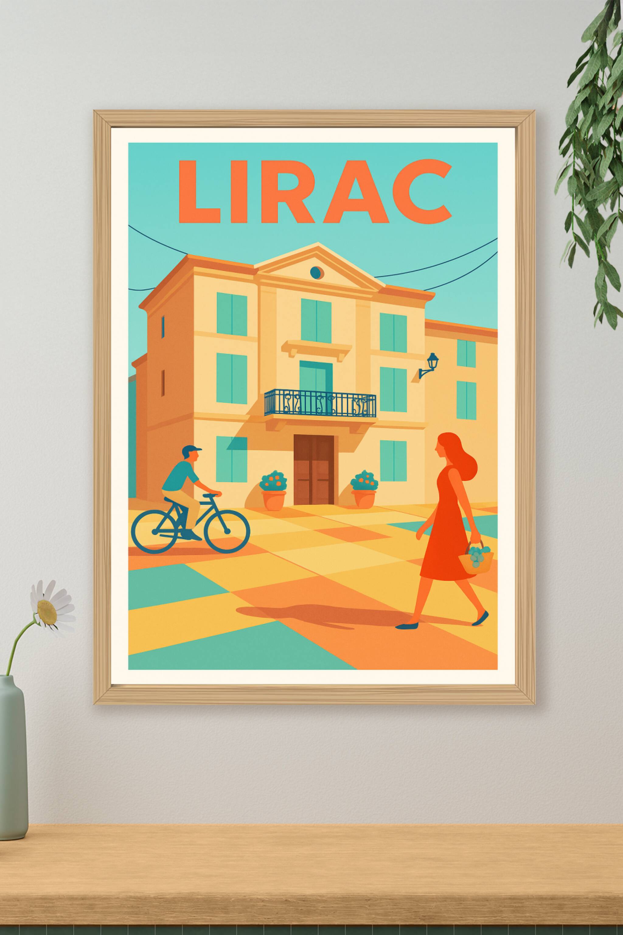 Affiche de Lirac - Charme et douceur d'une journée en Provence
