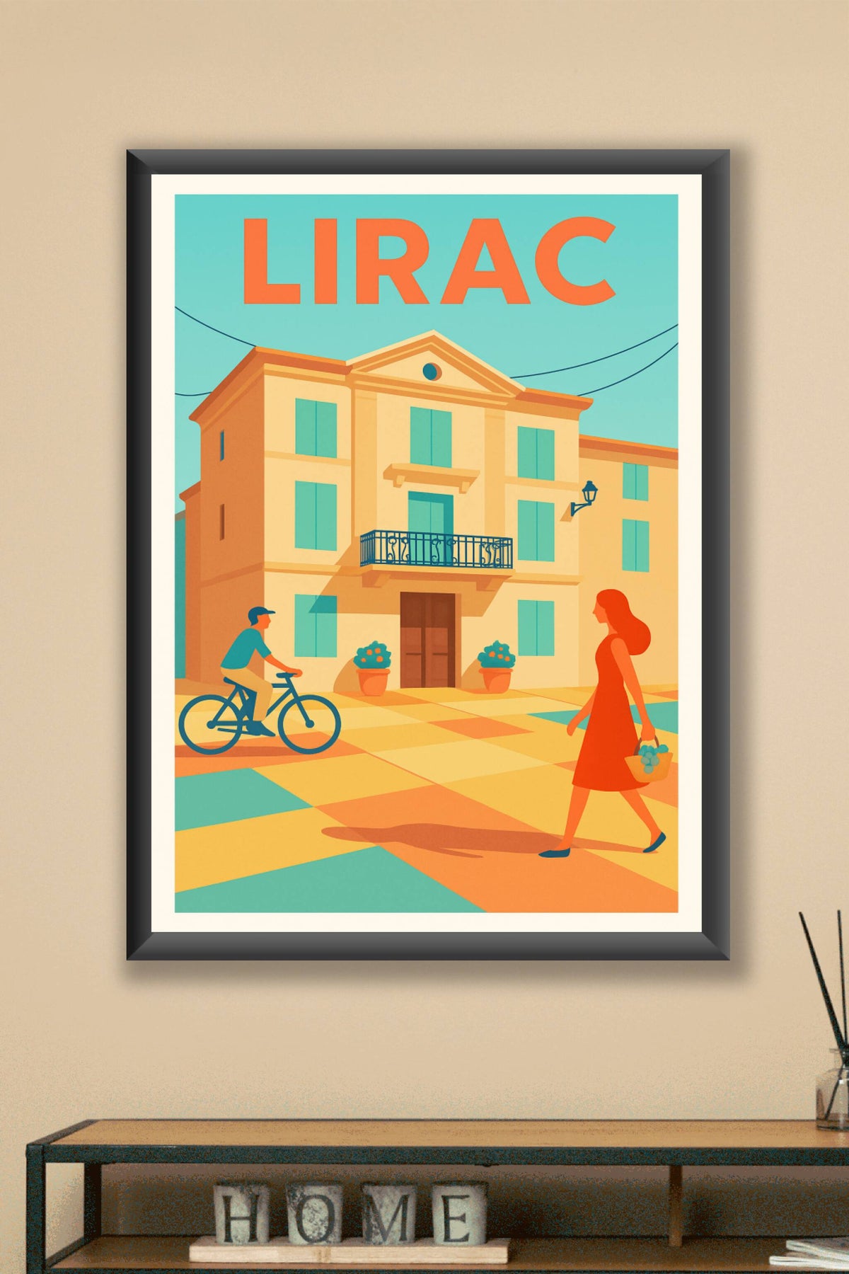 Affiche de Lirac - Charme et douceur d'une journée en Provence