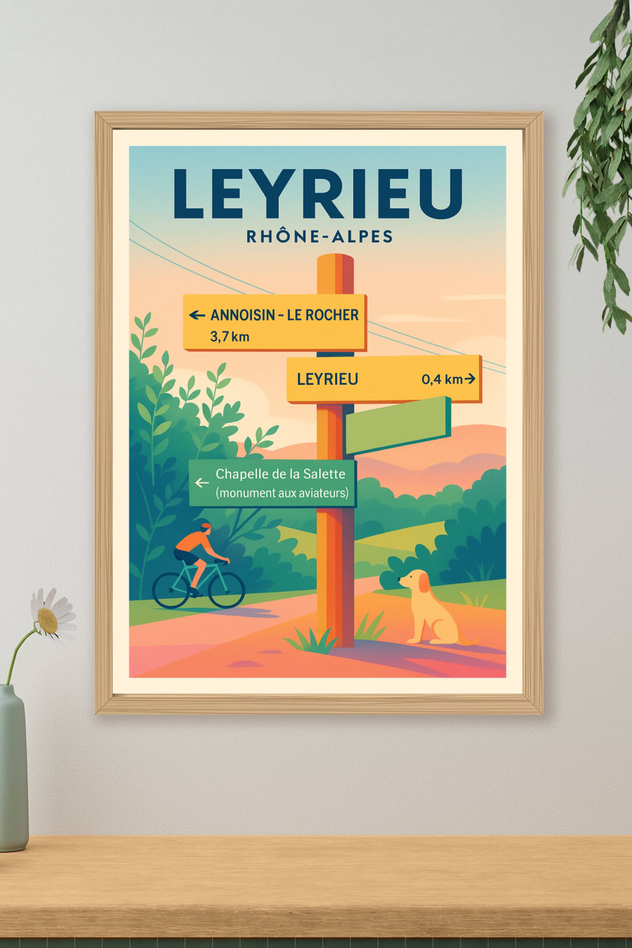 Affiche de Leyrieu - Escapade nature en Rhône-Alpes