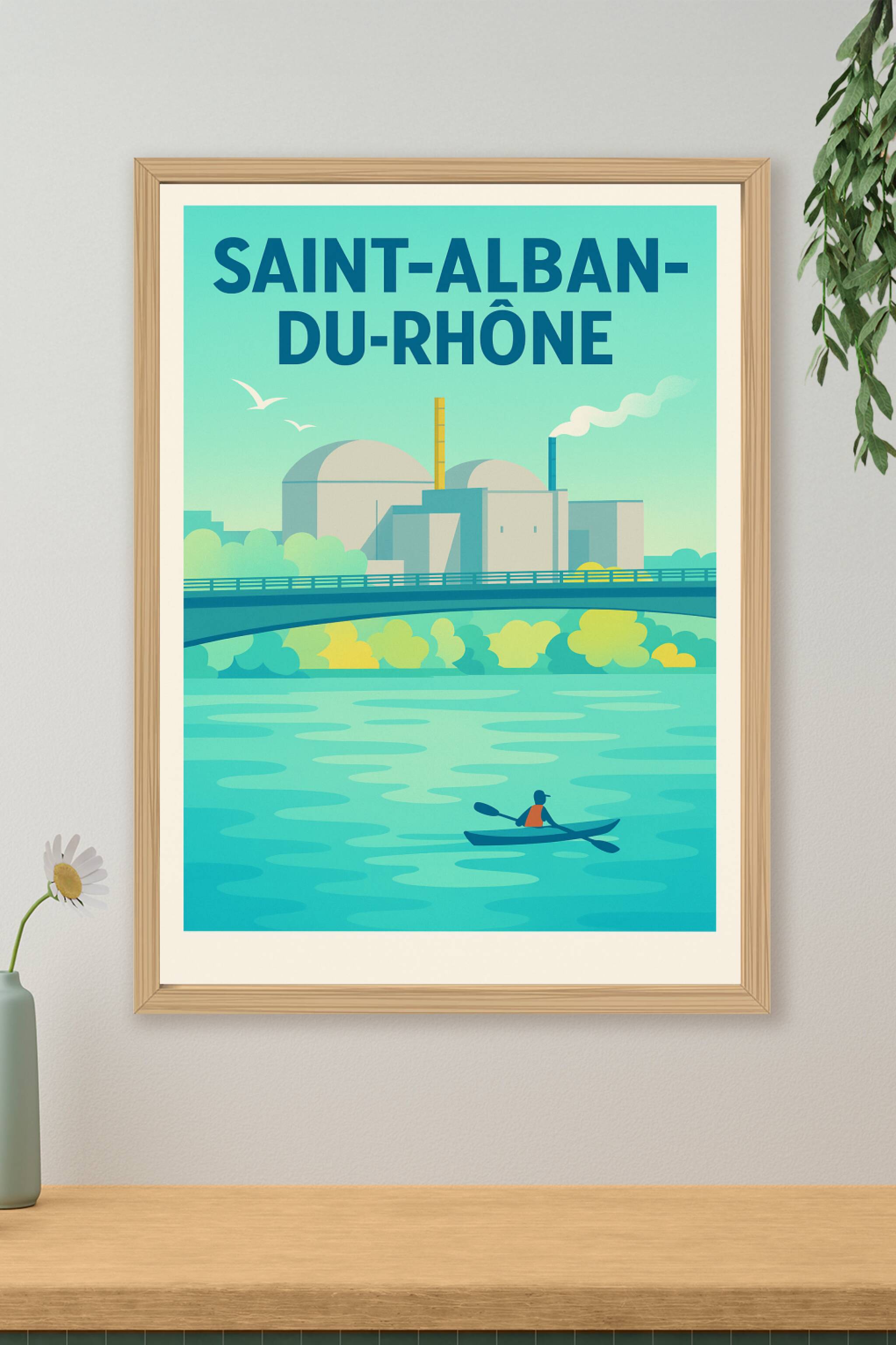 Affiche de Saint-Alban-du-Rhône - Évasion et Sérénité au fil du Rhône
