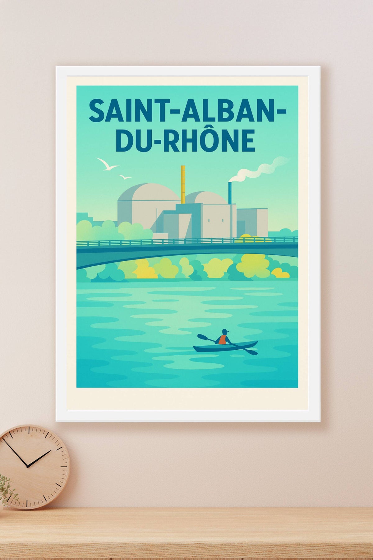 Affiche de Saint-Alban-du-Rhône - Évasion et Sérénité au fil du Rhône