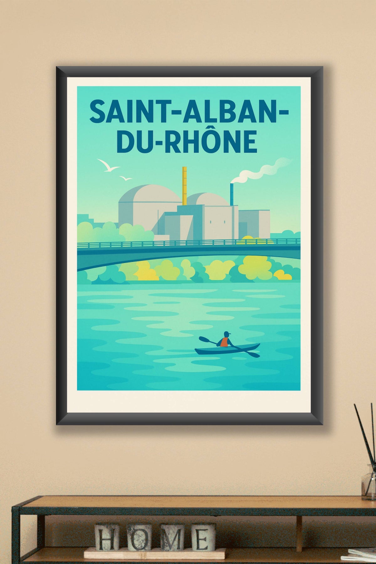 Affiche de Saint-Alban-du-Rhône - Évasion et Sérénité au fil du Rhône