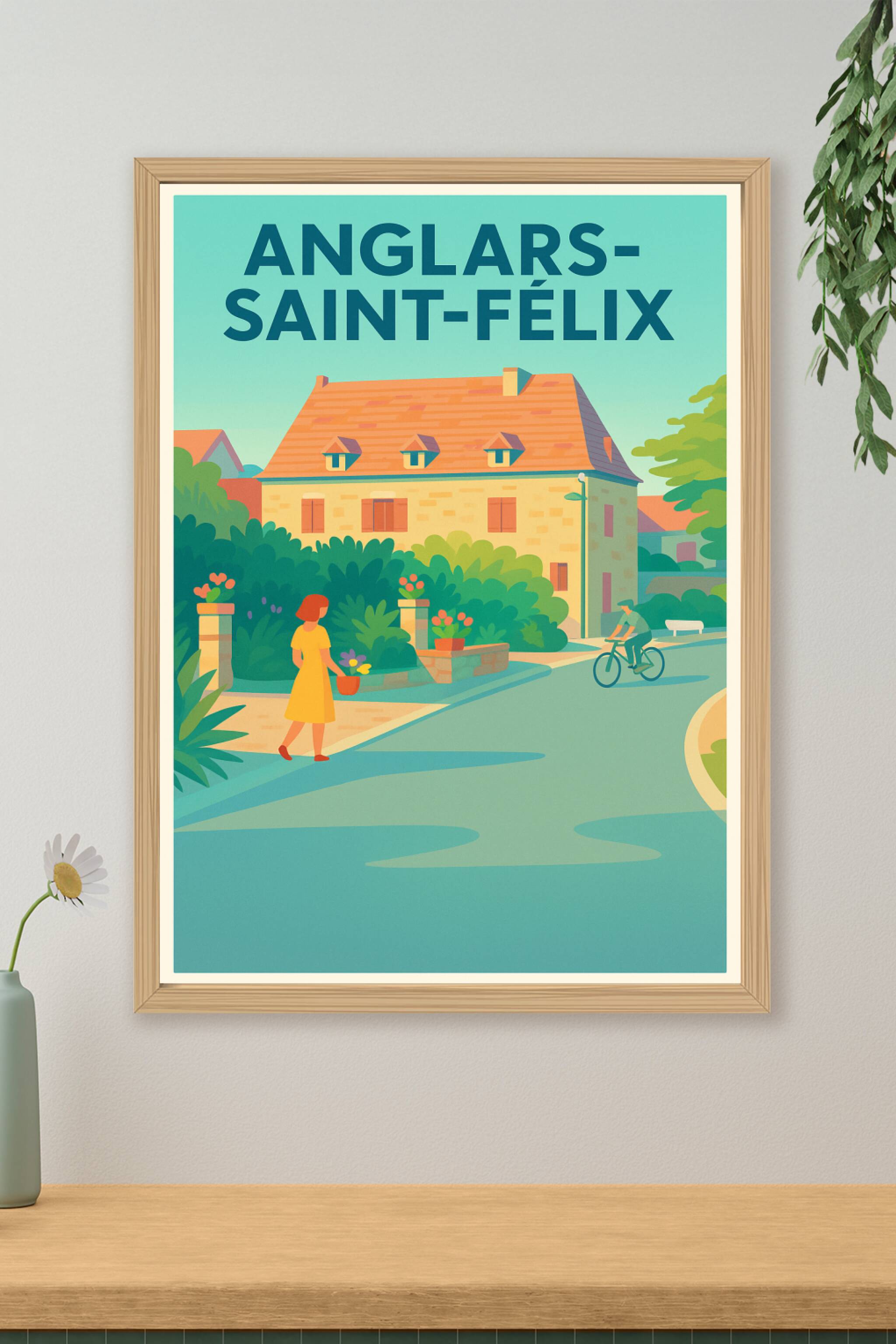 Affiche de Anglars-Saint-Félix - Douceur de vie en milieu rural