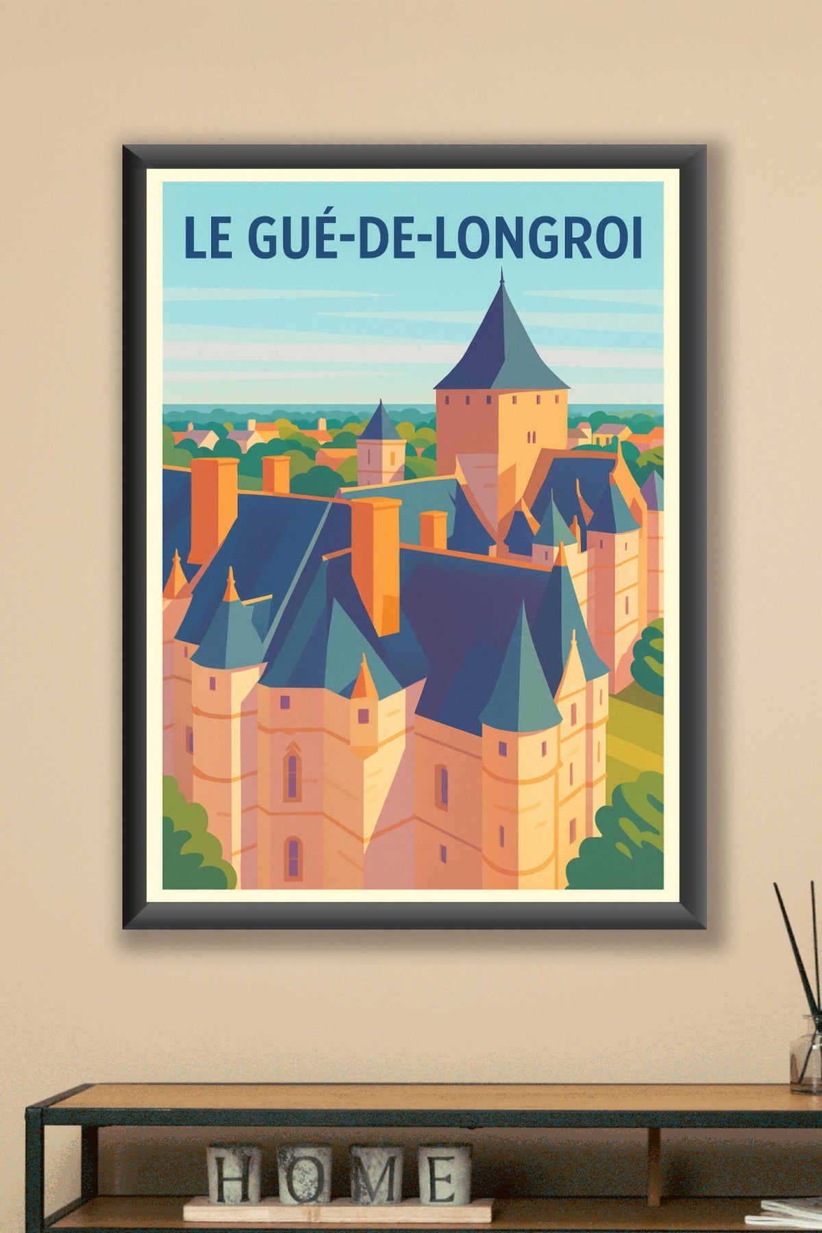 Affiche de Le Gué-de-Longroi - L'élégance d'un château historique