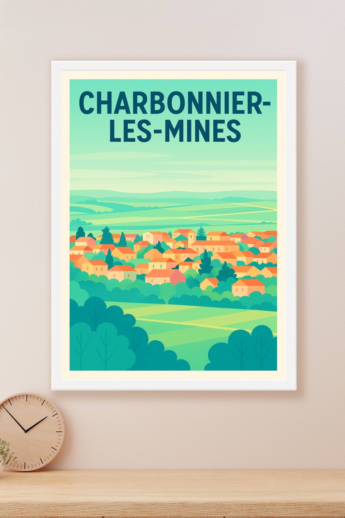 Affiche de Charbonnier-les-Mines - L'éclat paisible d'un village au cœur de la nature