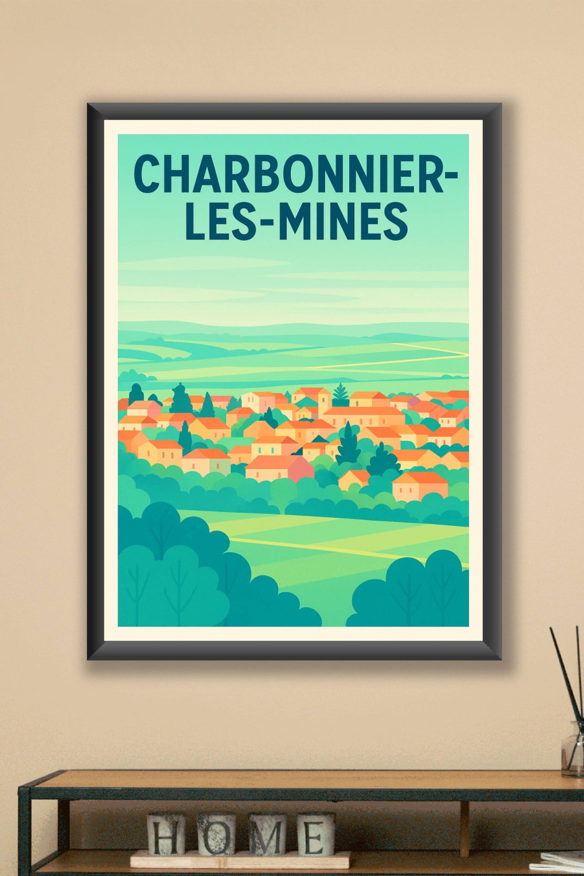 Affiche de Charbonnier-les-Mines - L'éclat paisible d'un village au cœur de la nature