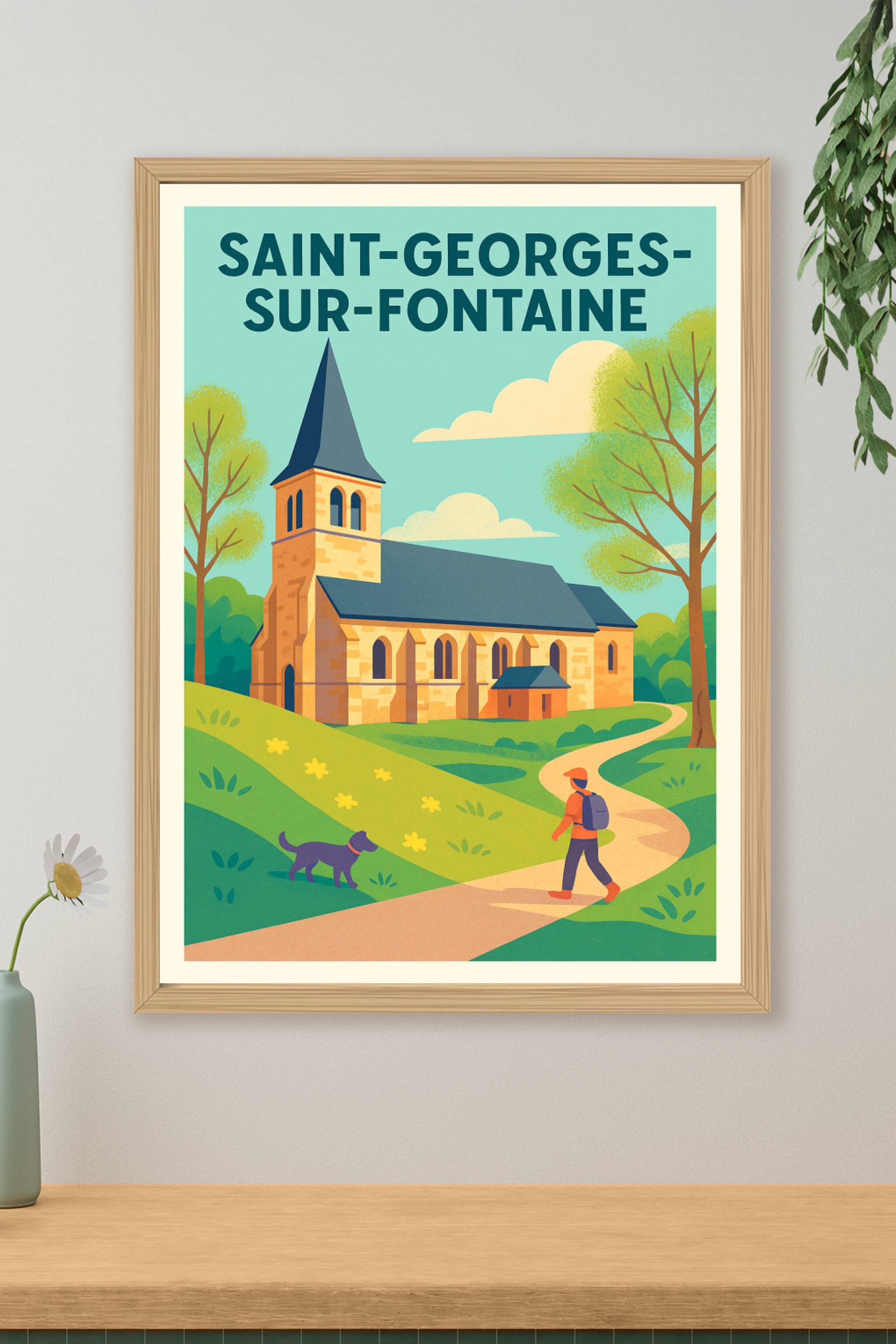 Affiche de Saint-Georges-sur-Fontaine - Charme bucolique et sérénité