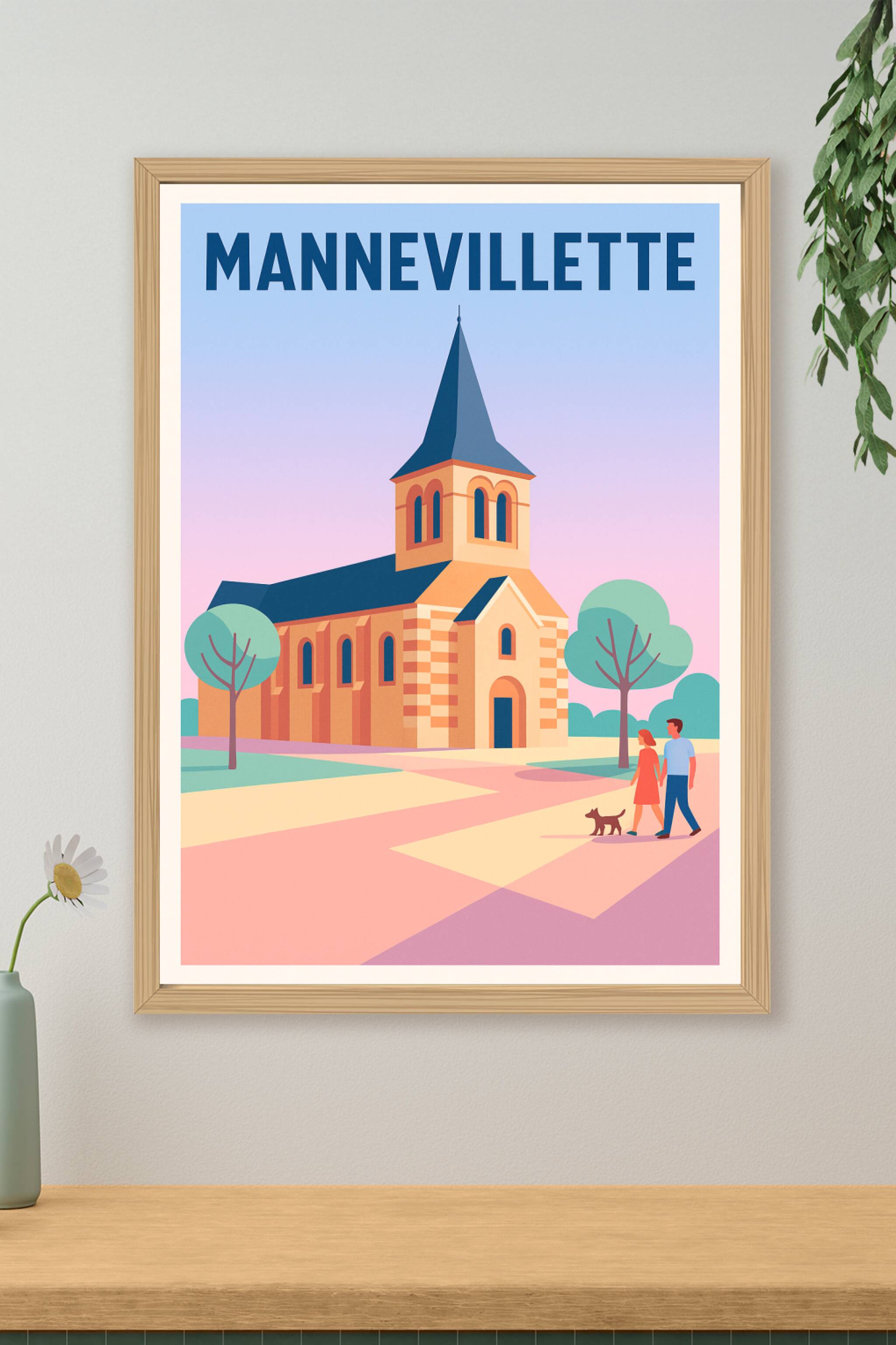 Affiche de Mannevillette - L'élégance paisible au cœur du village