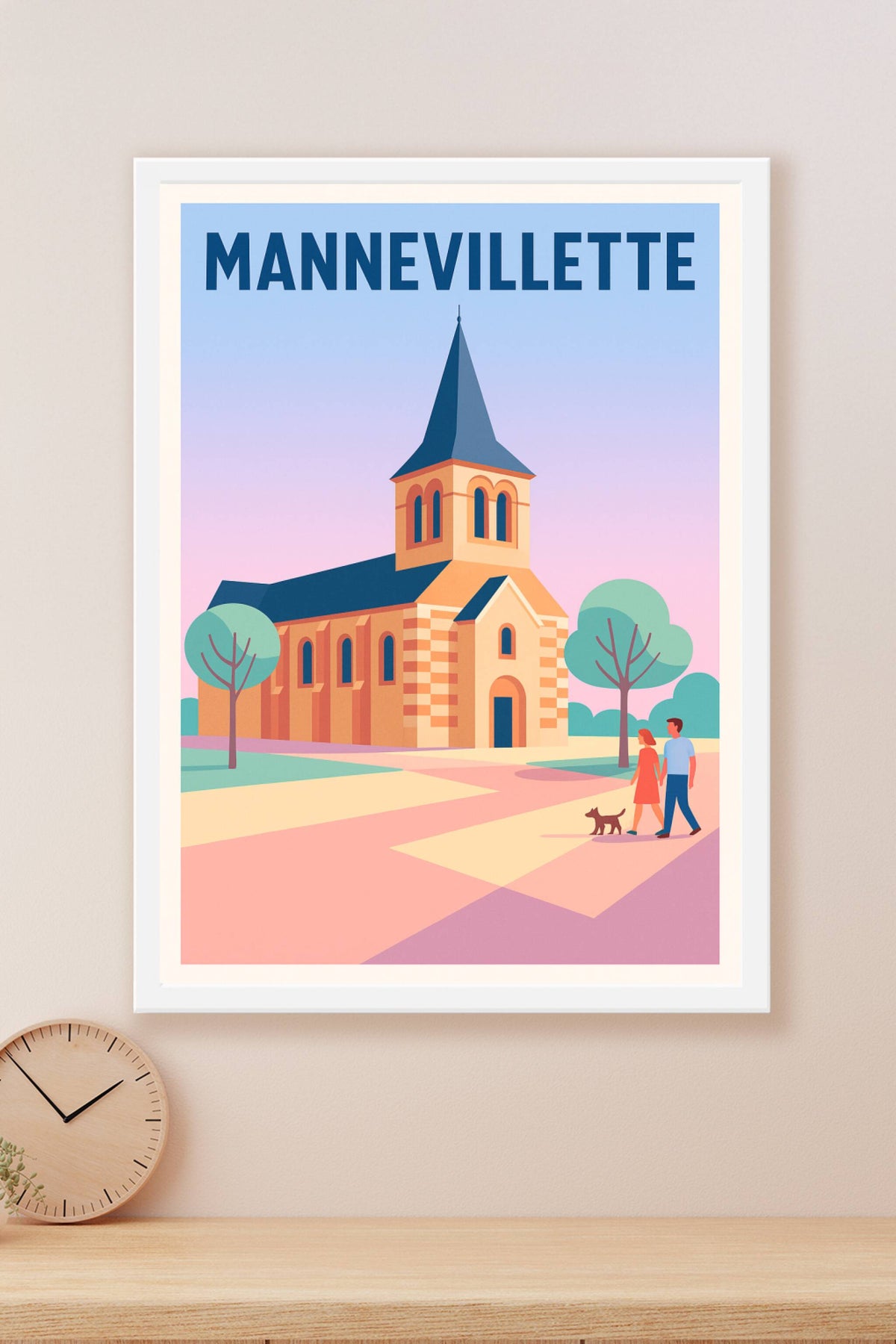 Affiche de Mannevillette - L'élégance paisible au cœur du village