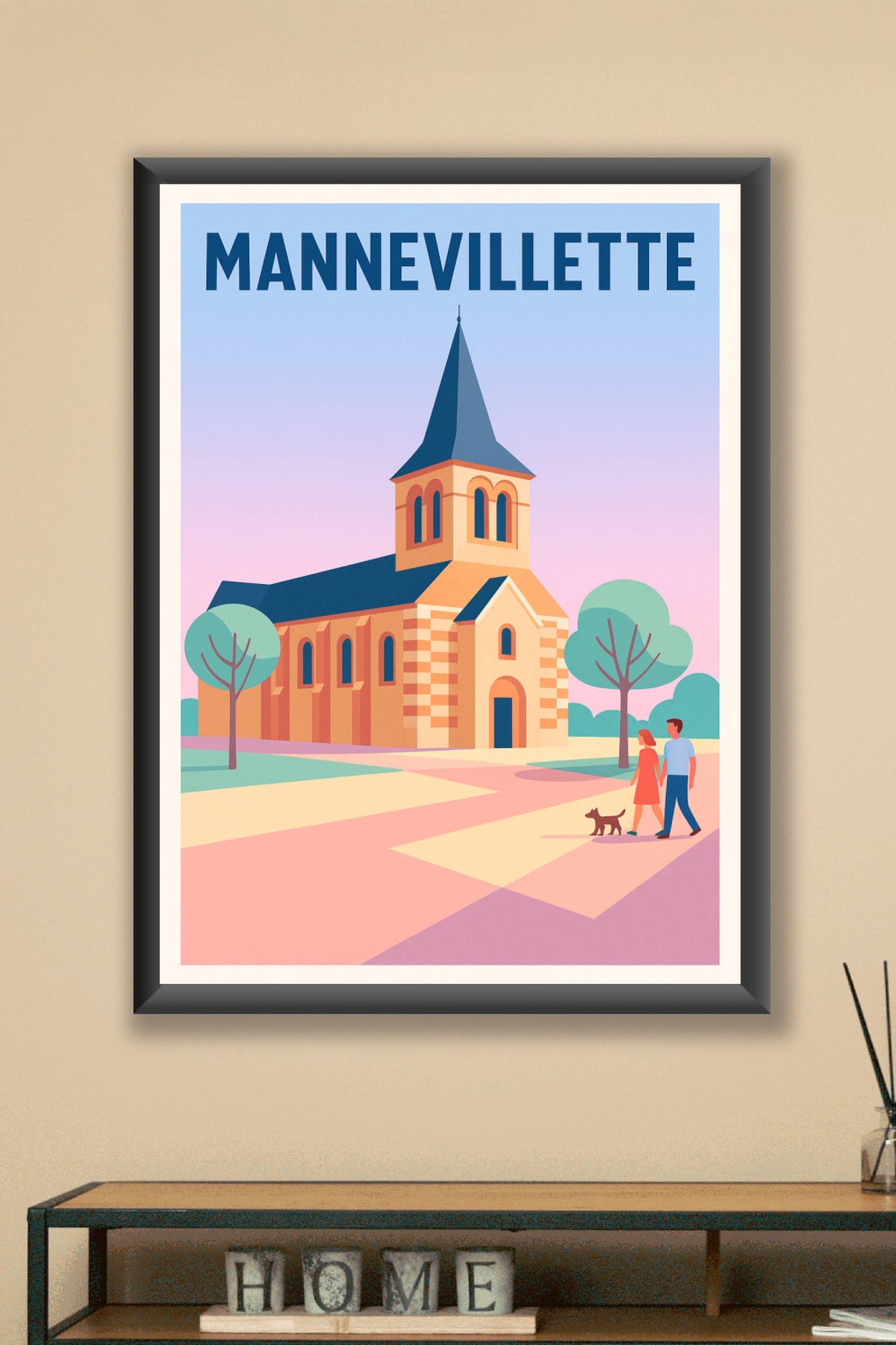 Affiche de Mannevillette - L'élégance paisible au cœur du village