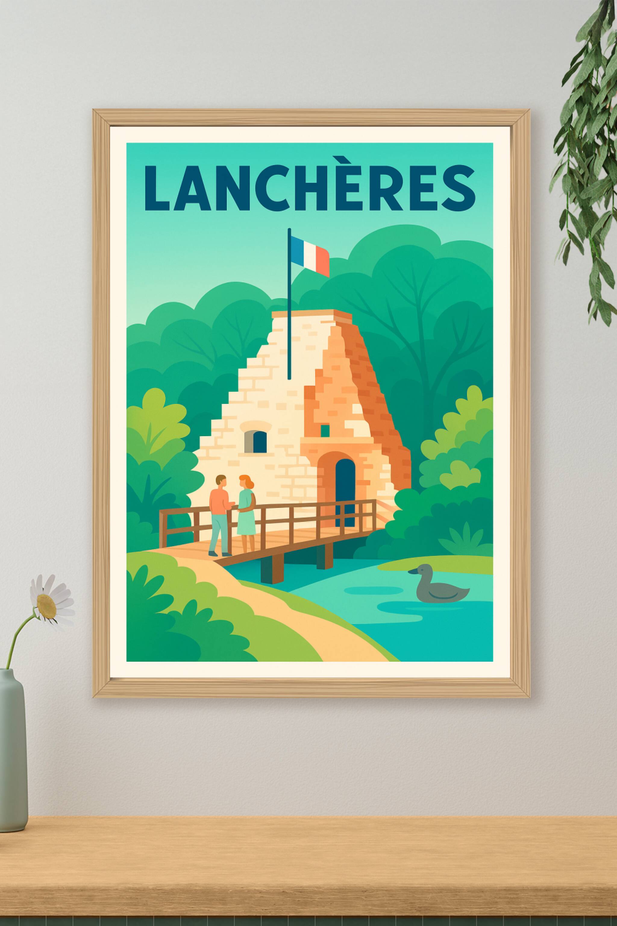 Affiche de Lanchères - Charme et histoire en nature