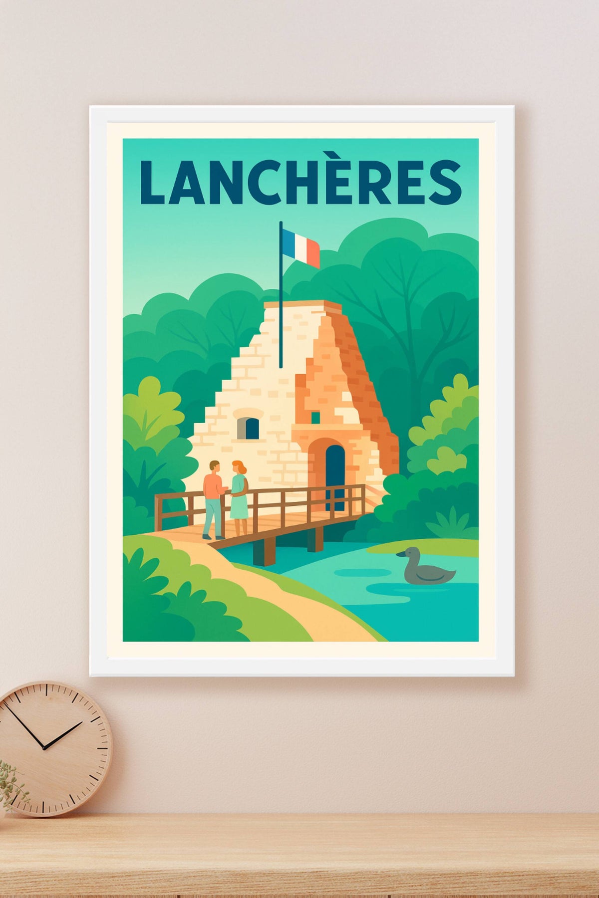 Affiche de Lanchères - Charme et histoire en nature