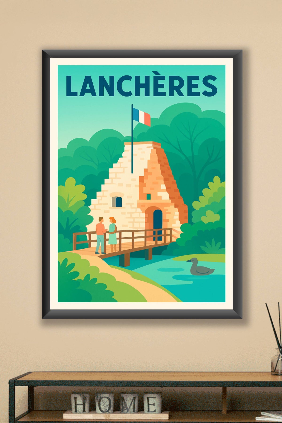 Affiche de Lanchères - Charme et histoire en nature