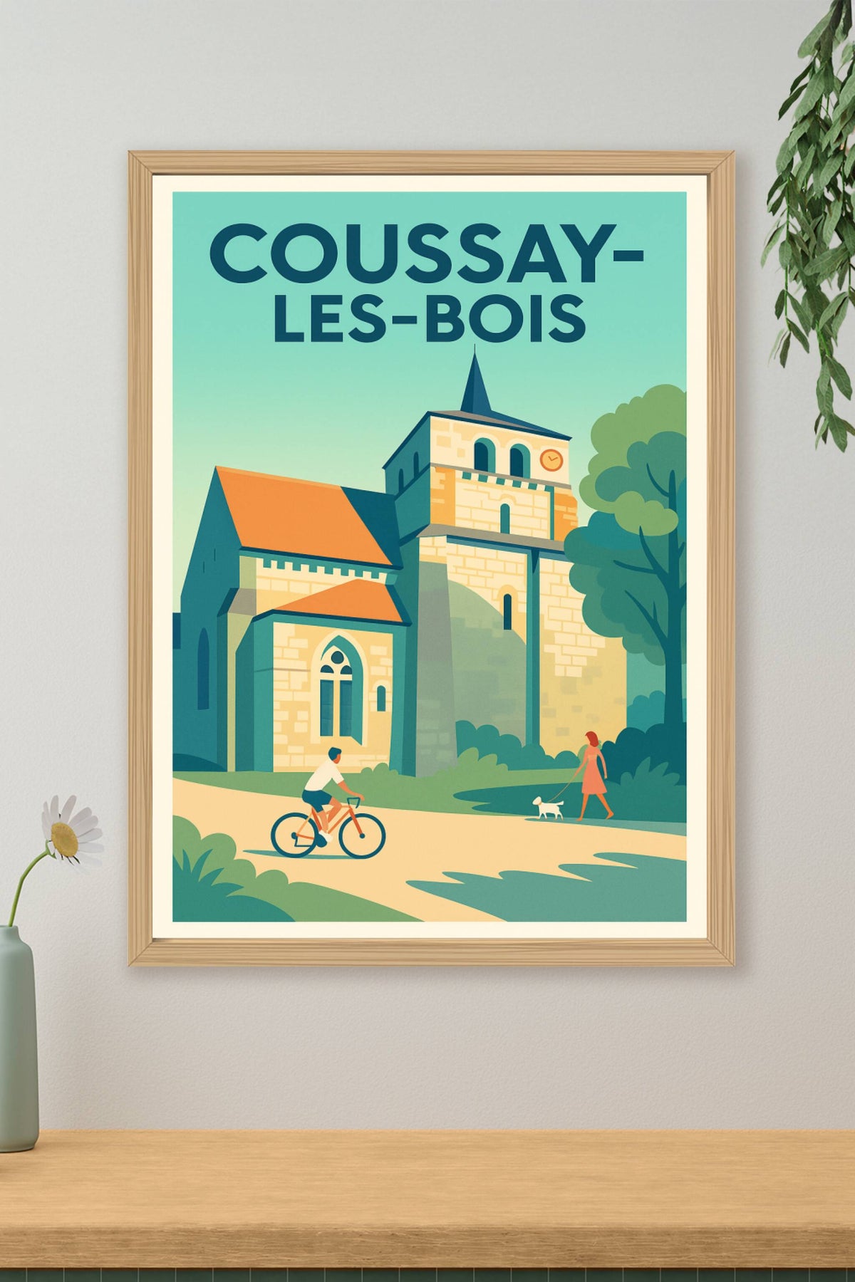 Affiche de Coussay-les-Bois - Charme naturel et patrimoine vivant