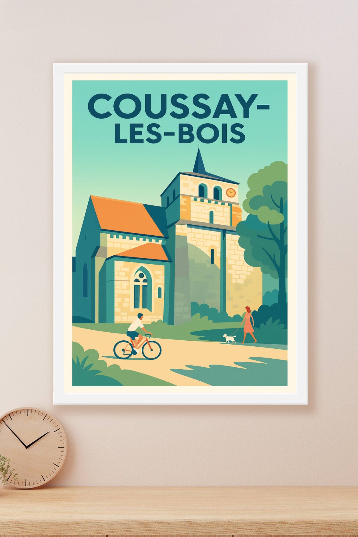Affiche de Coussay-les-Bois - Charme naturel et patrimoine vivant