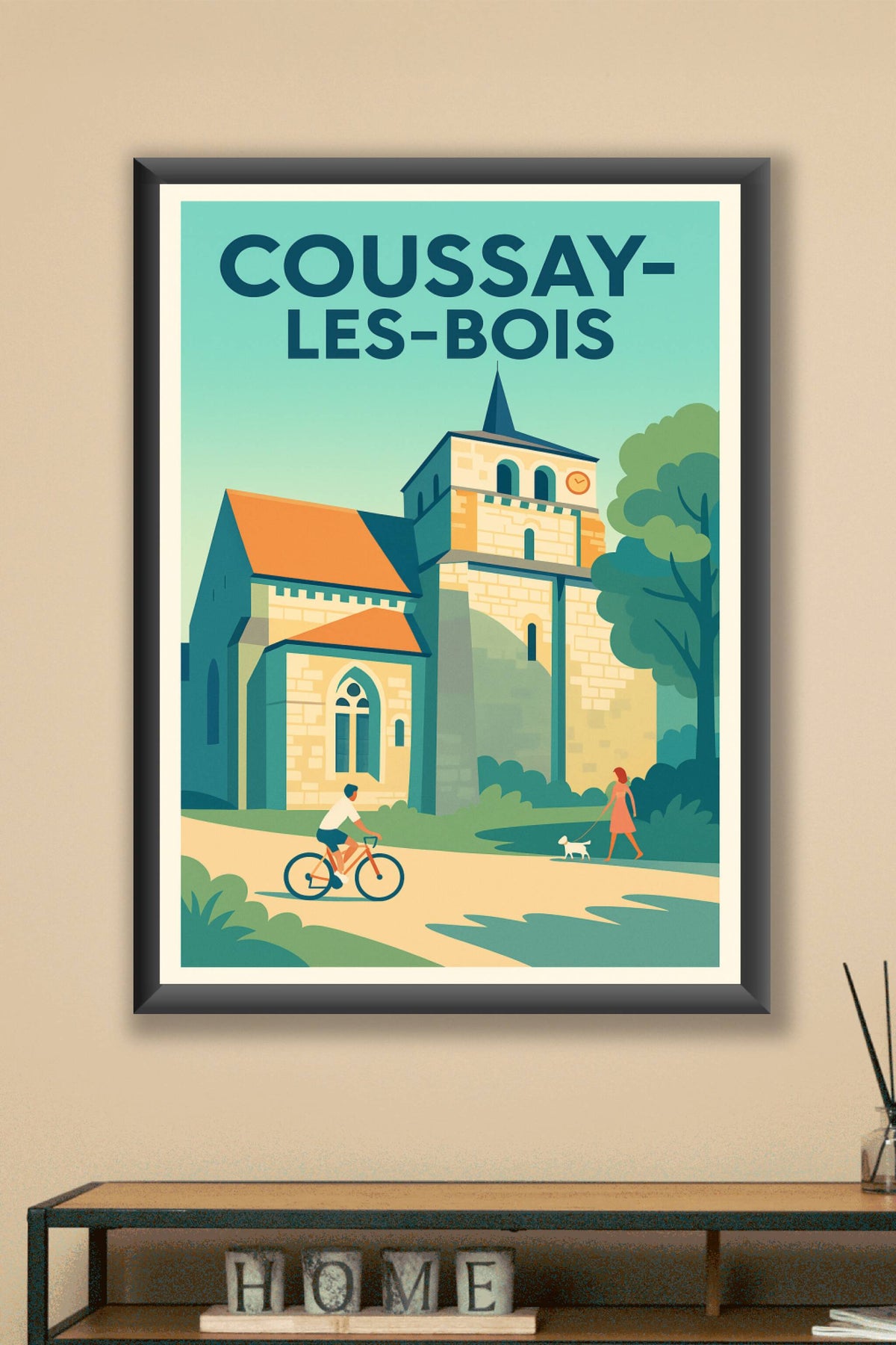 Affiche de Coussay-les-Bois - Charme naturel et patrimoine vivant