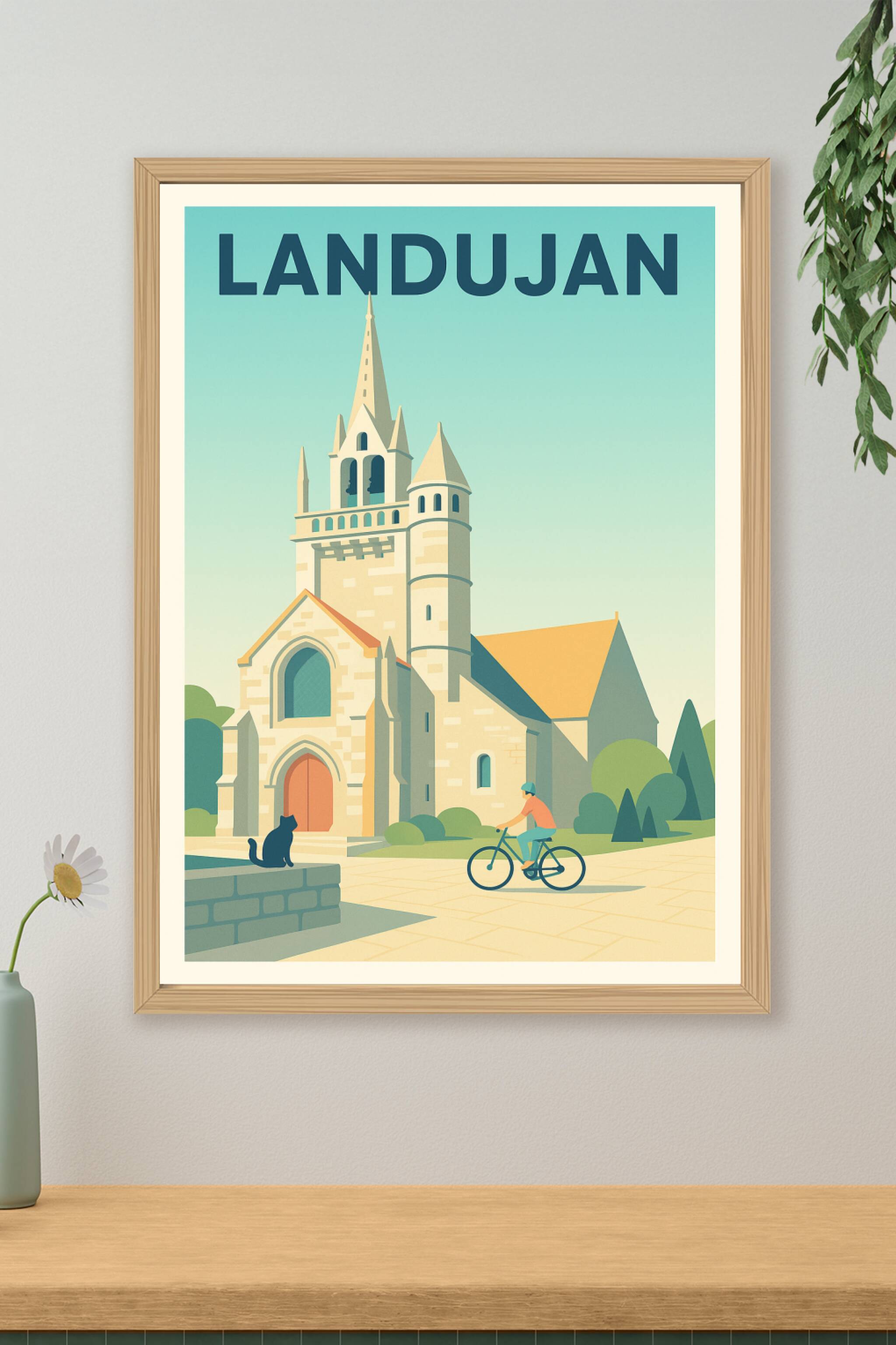 Affiche de Landujan - Charme et Quiétude Bretonne