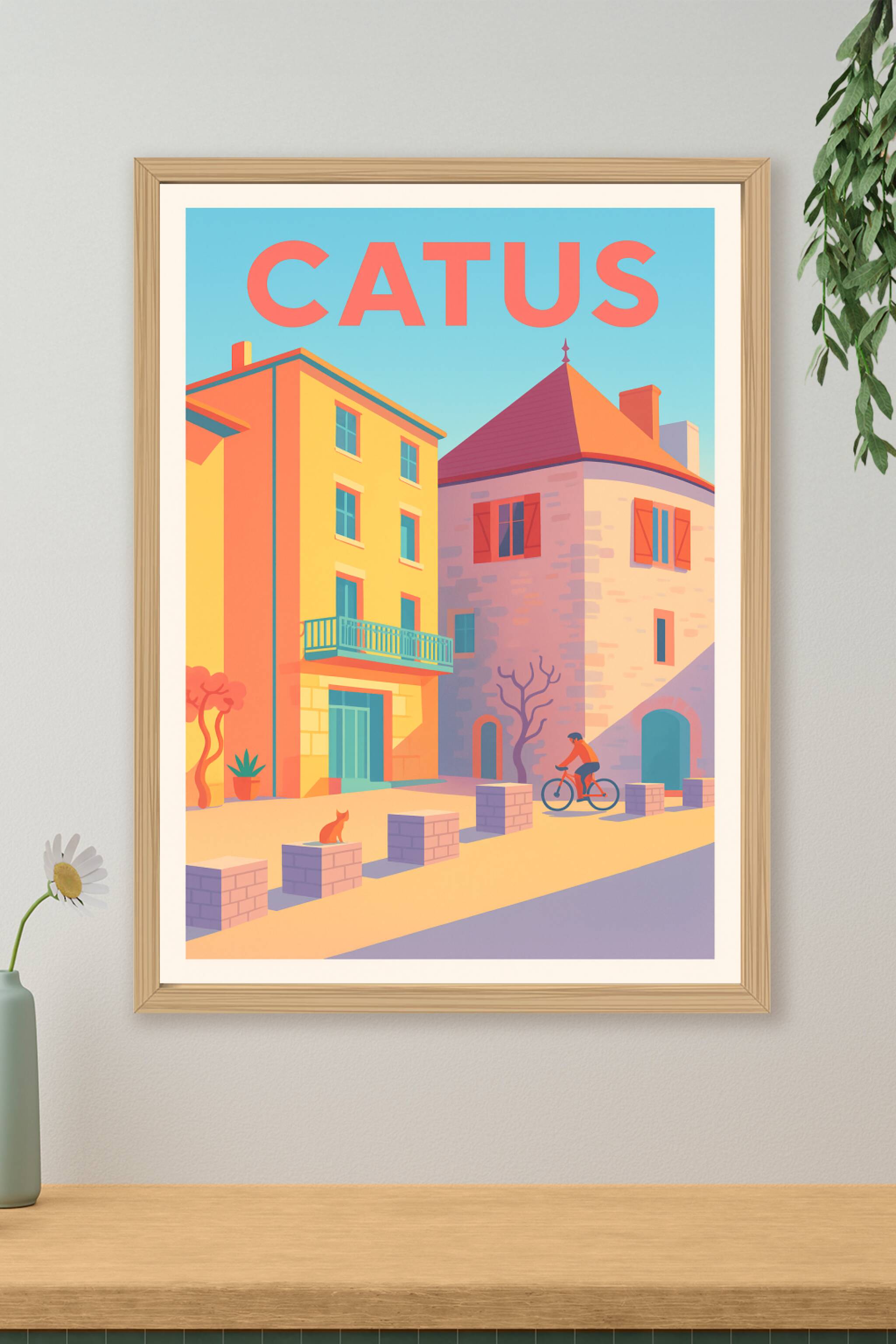 Affiche de Catus - Charme et lumière d'un village pittoresque